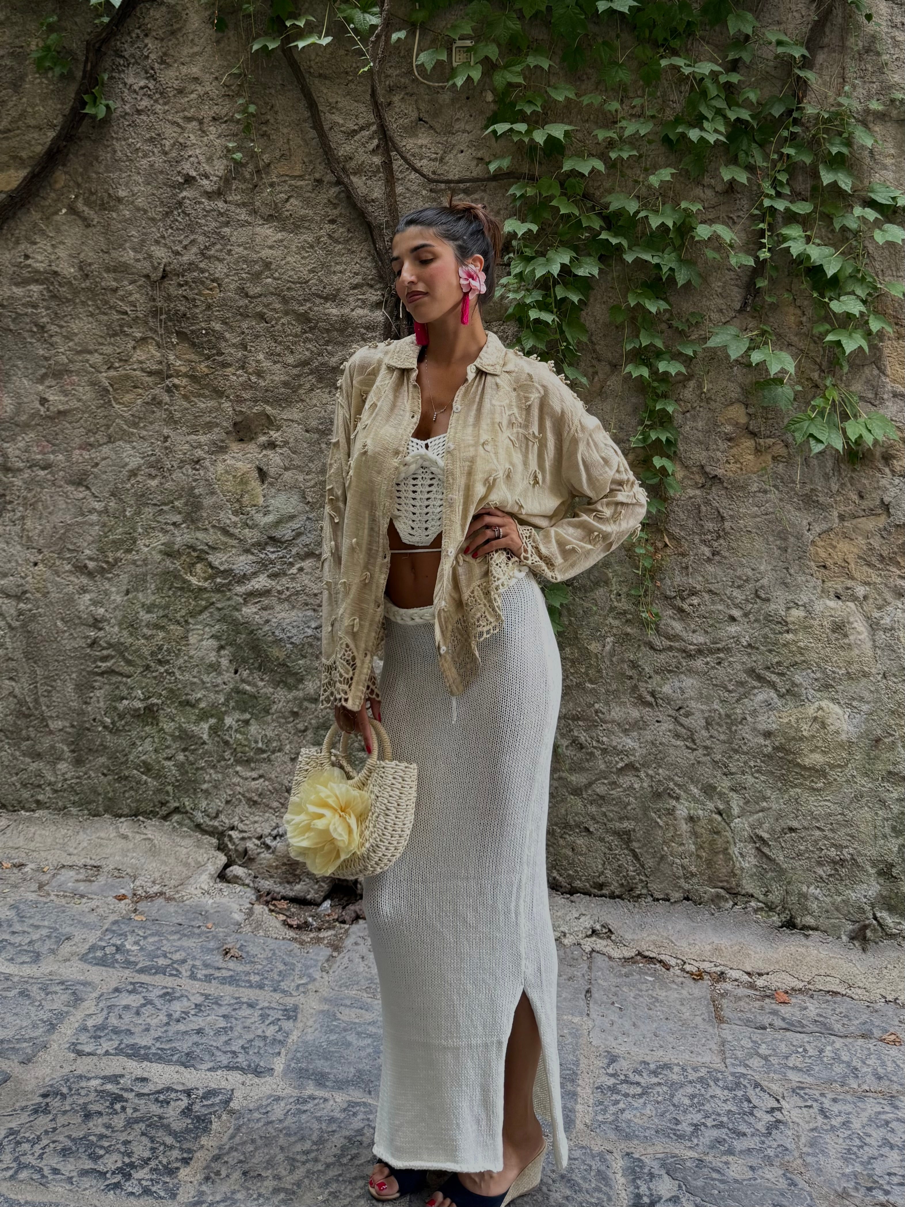 Camicia Angel fango - LadyB Shop Online