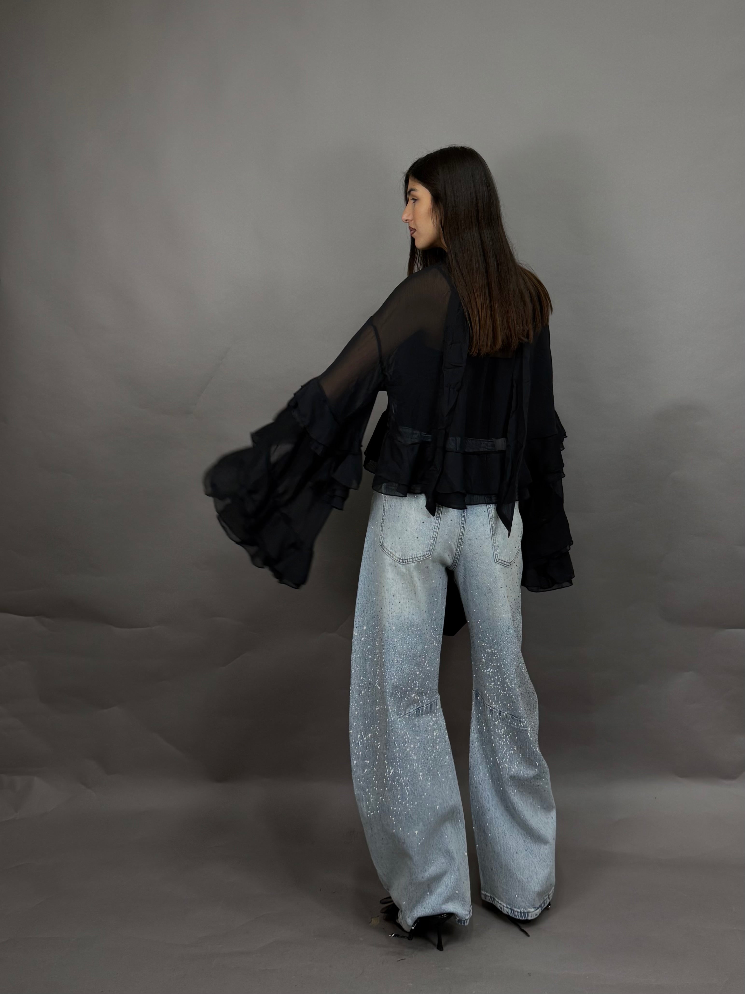 Blusa Evelina nera
