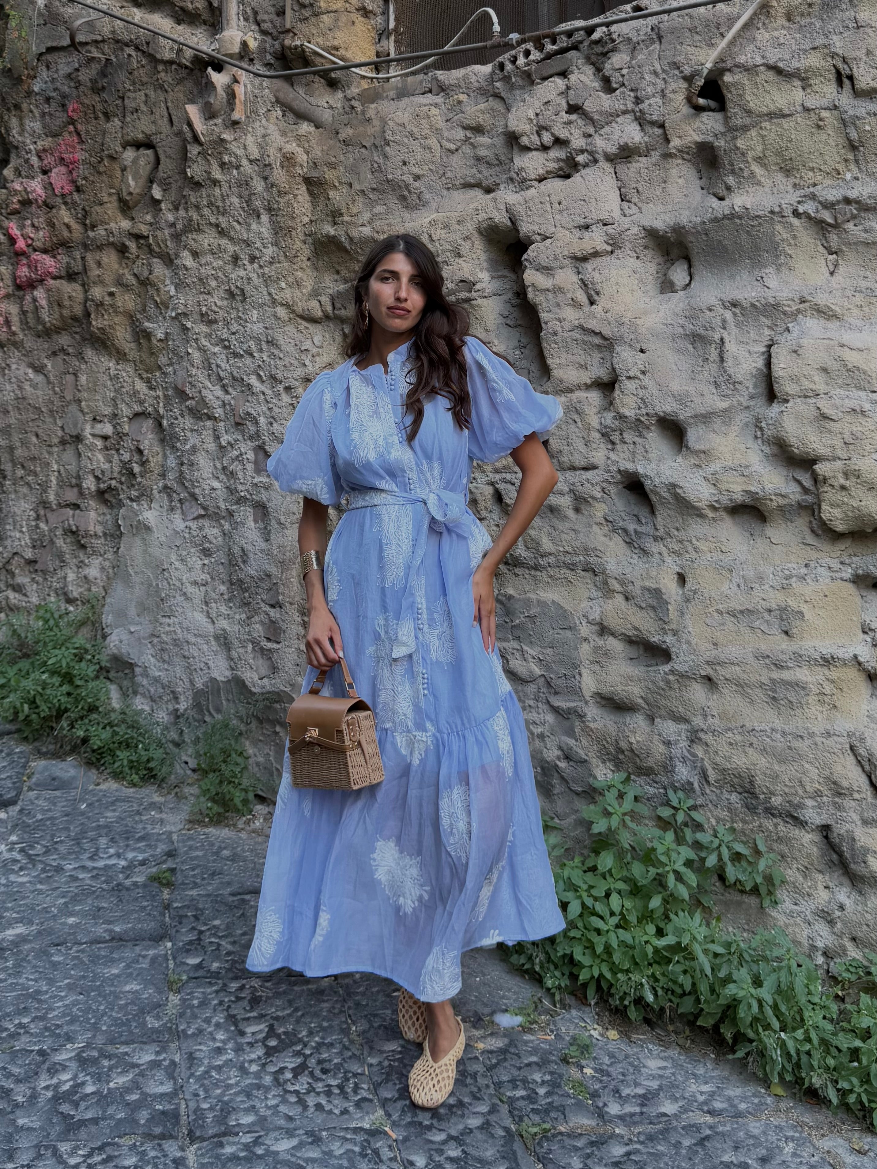 Dress Carmen celeste - LadyB Shop Online