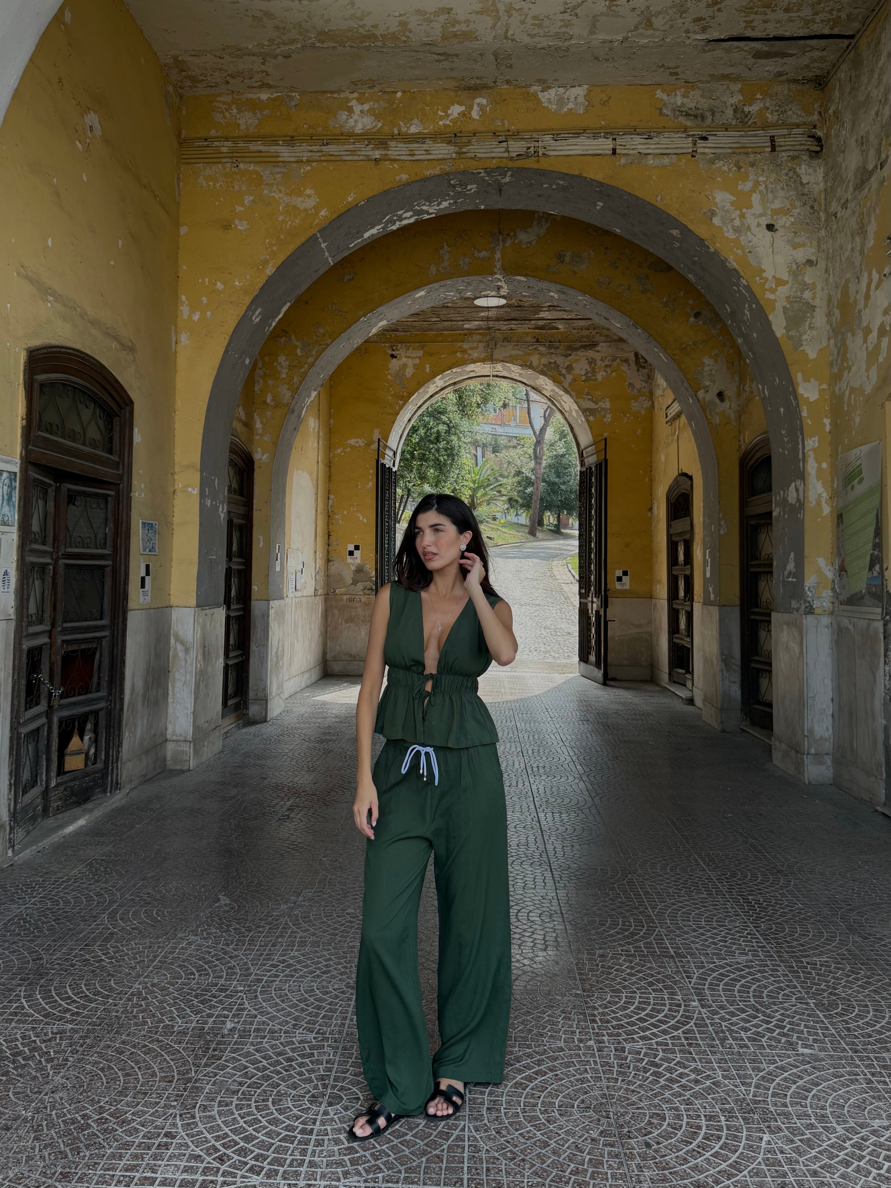 Coordinato Felicia verde - LadyB Shop Online