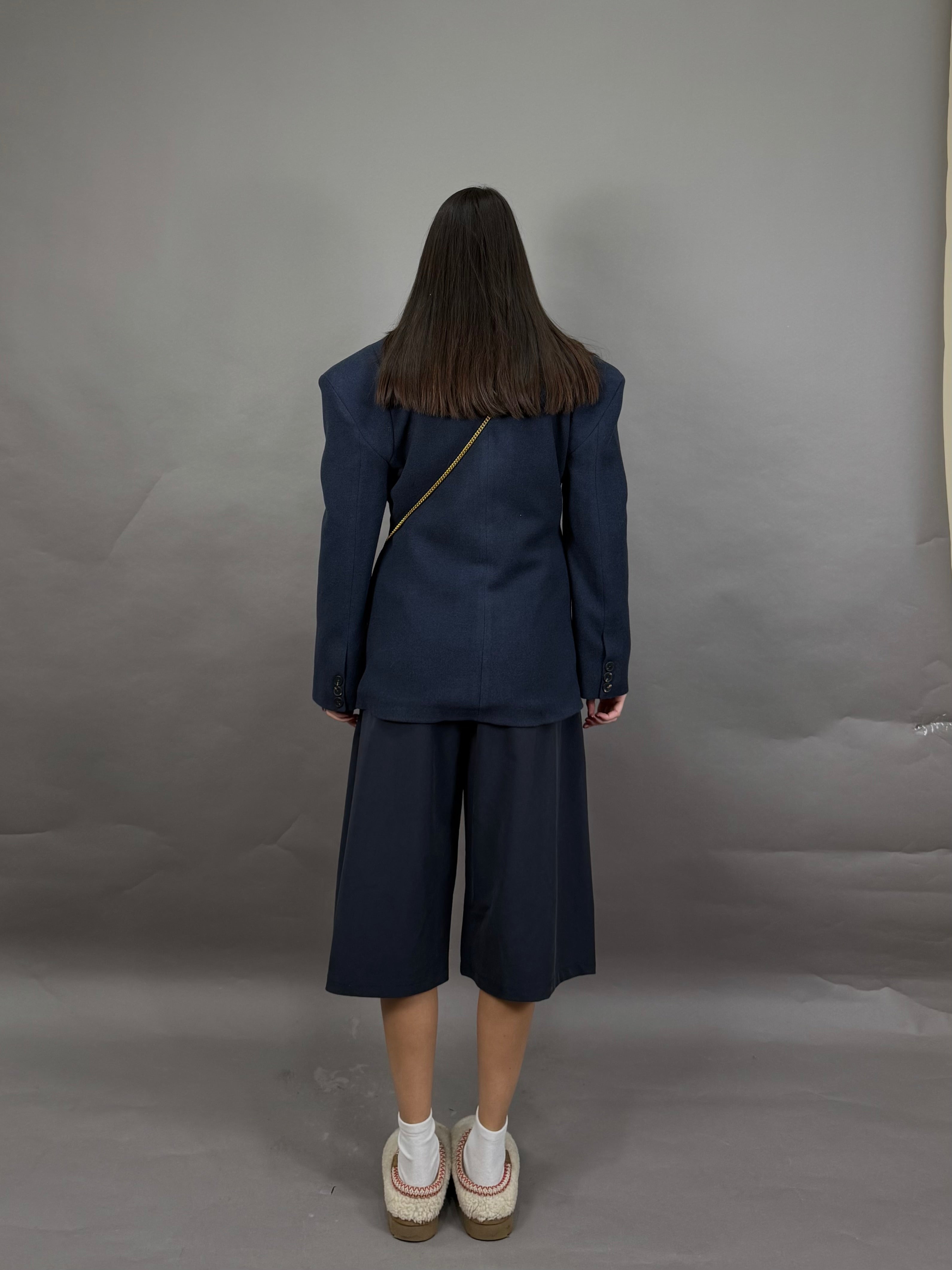 Blazer peso cappotto blu