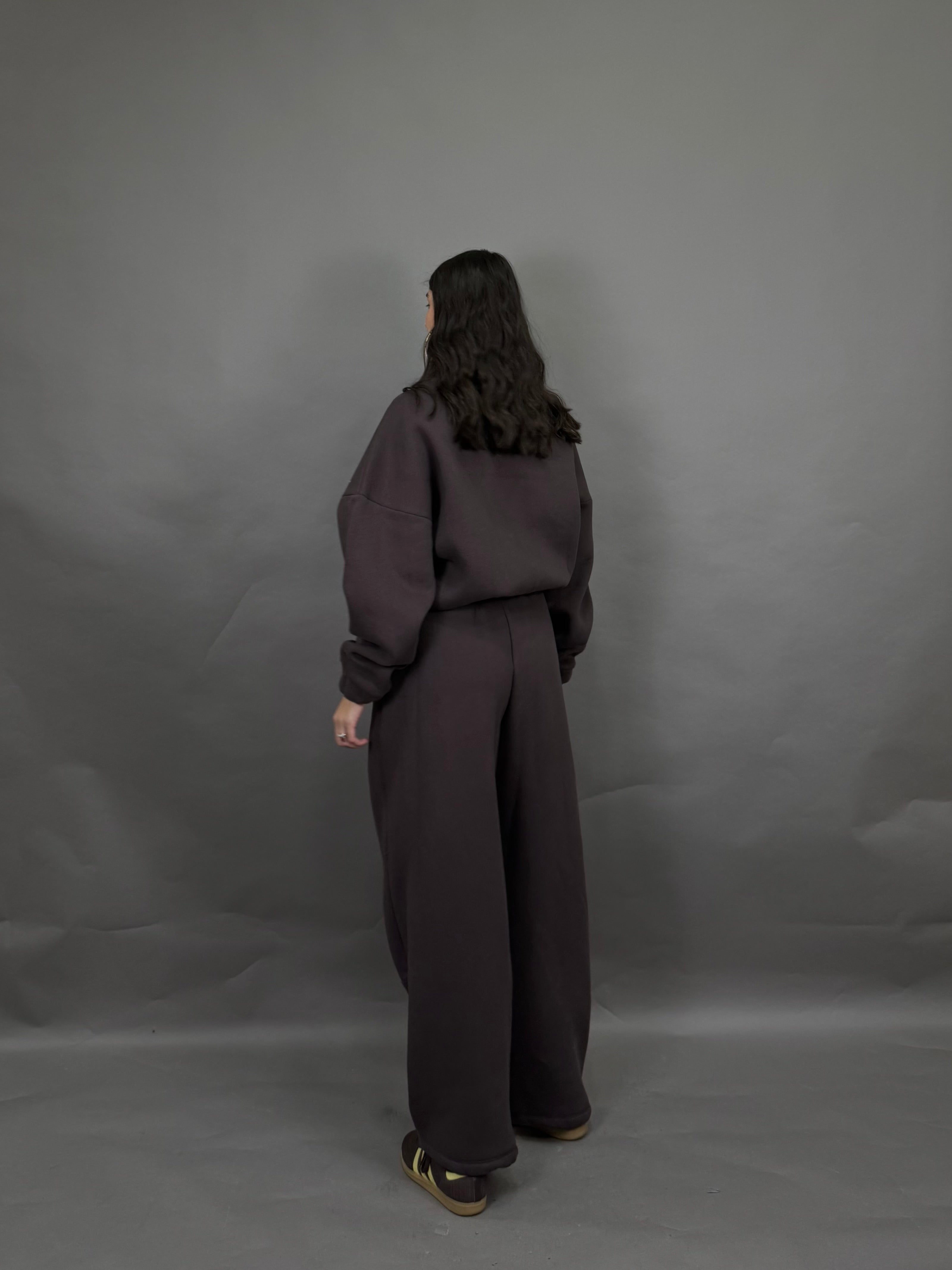 Coordinato tuta just marrone