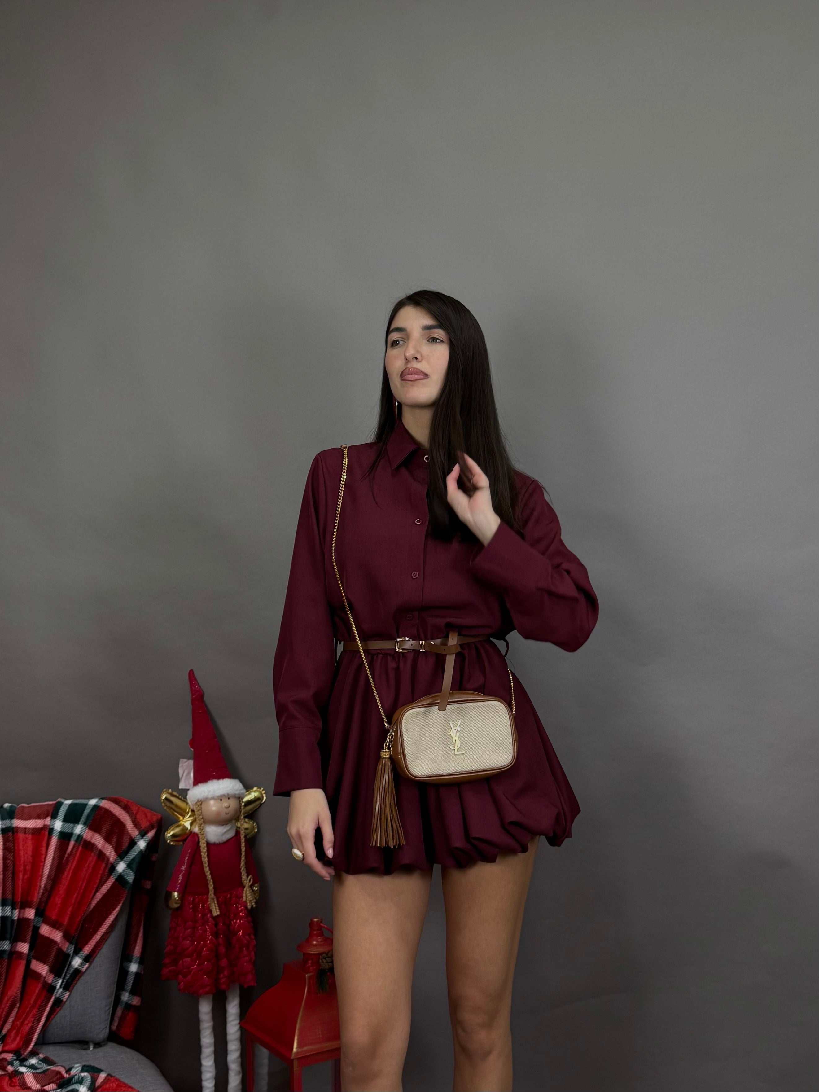 Dress Claudia bordeaux