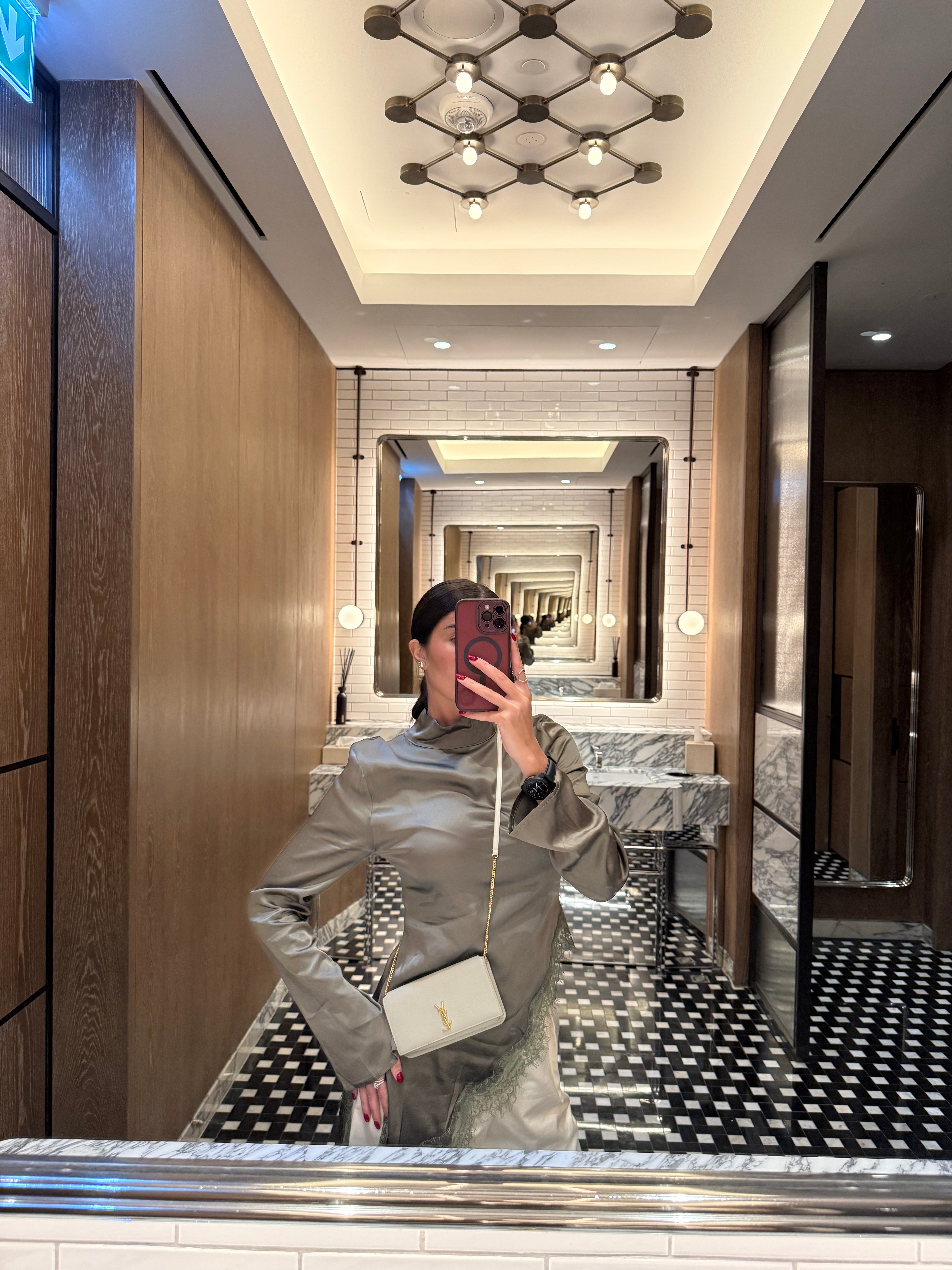 Blusa lingerie verde