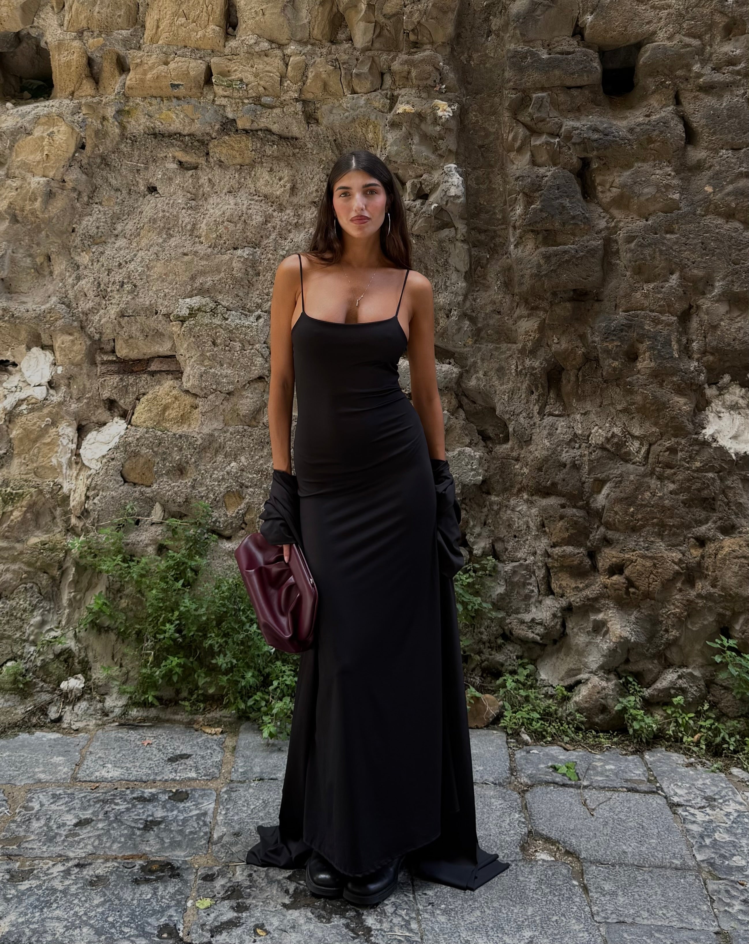 Abito + cardigan nero