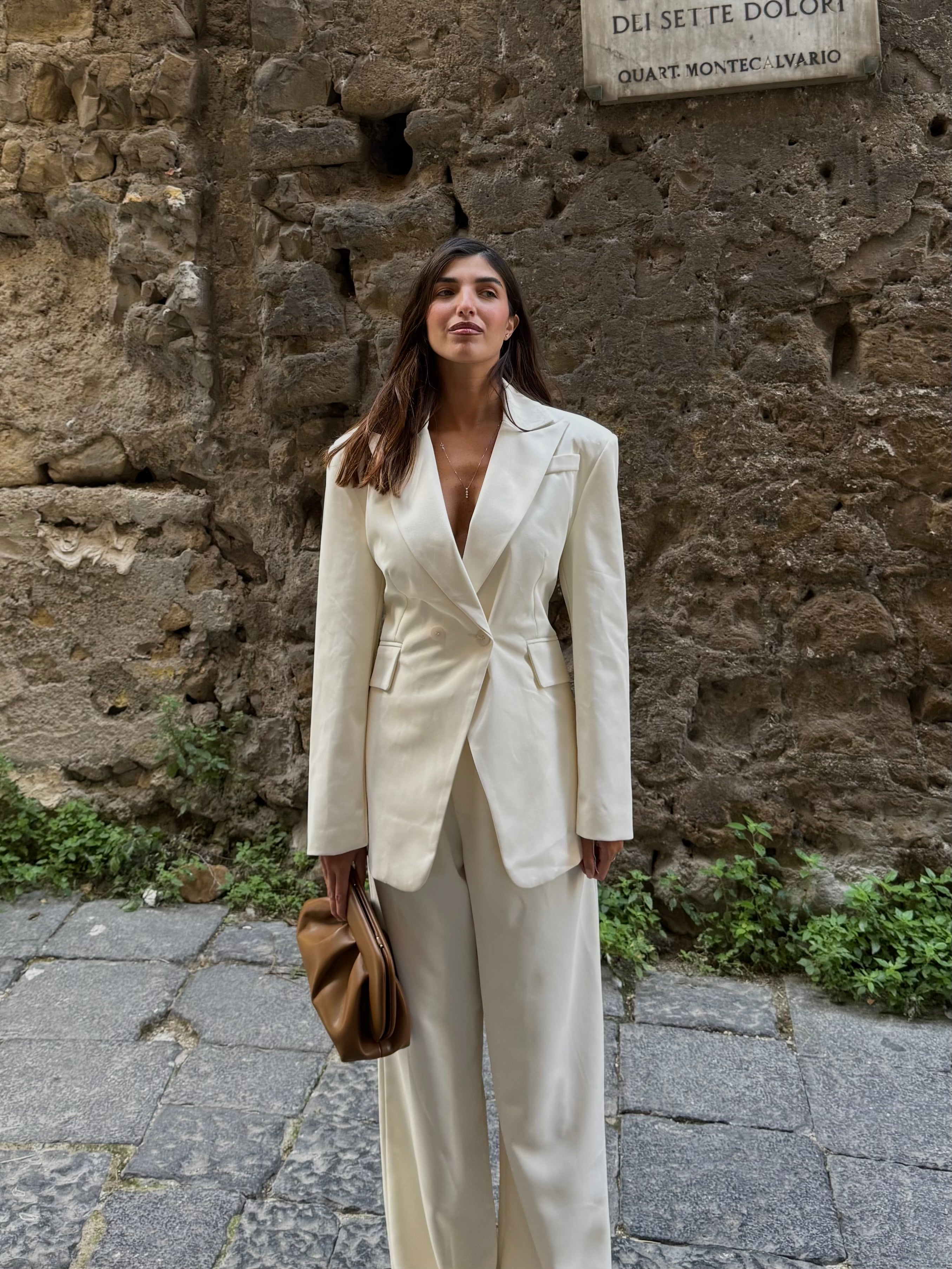 Blazer avvitato lumina panna