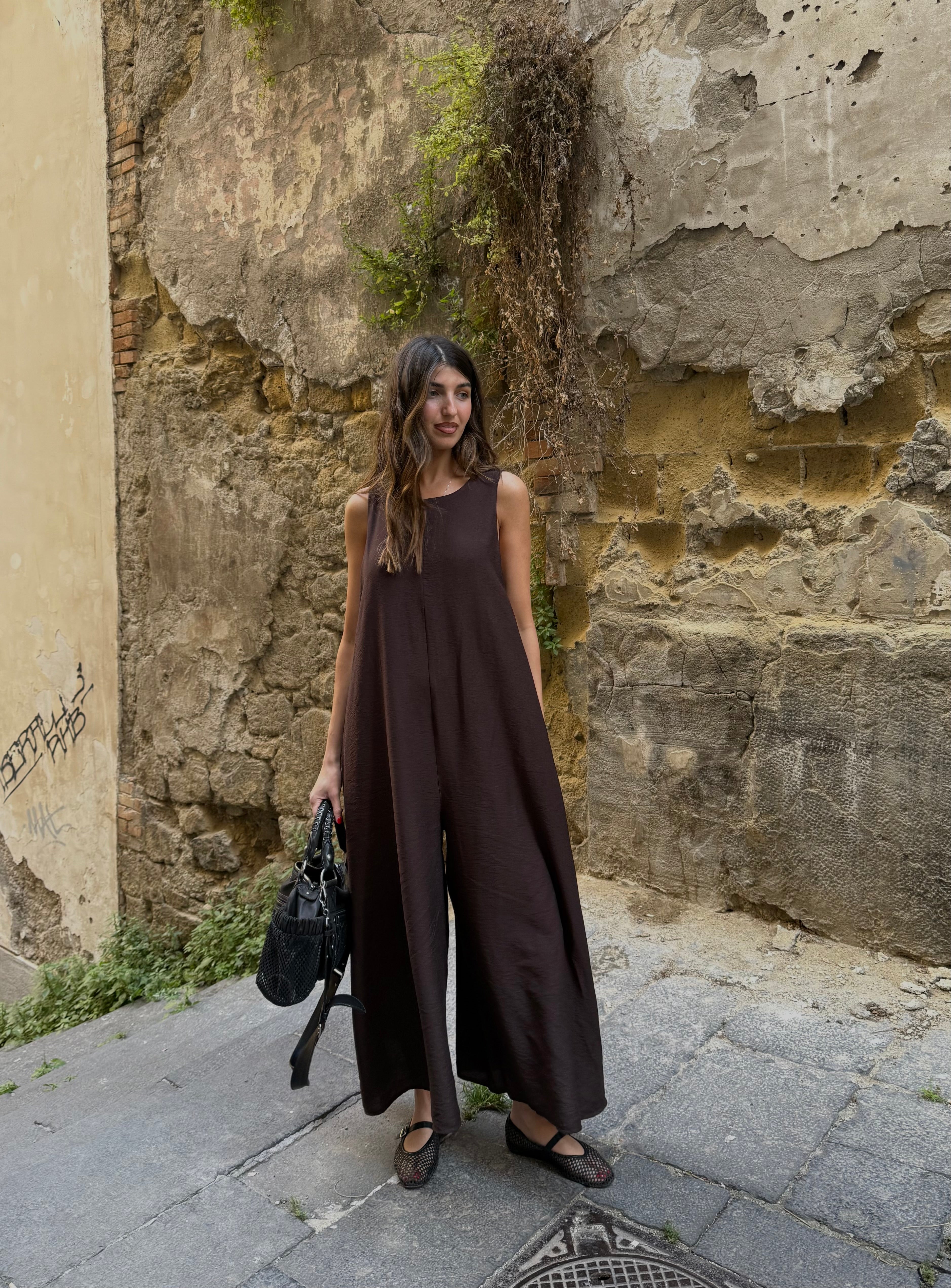 Jumpsuite everyday marrone - LadyB Shop Online