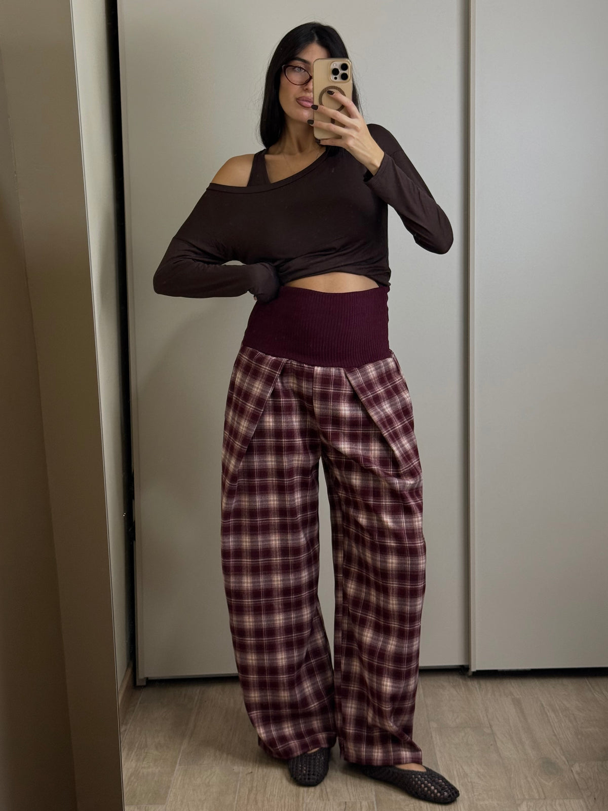 Pantalone flanella e velluto
