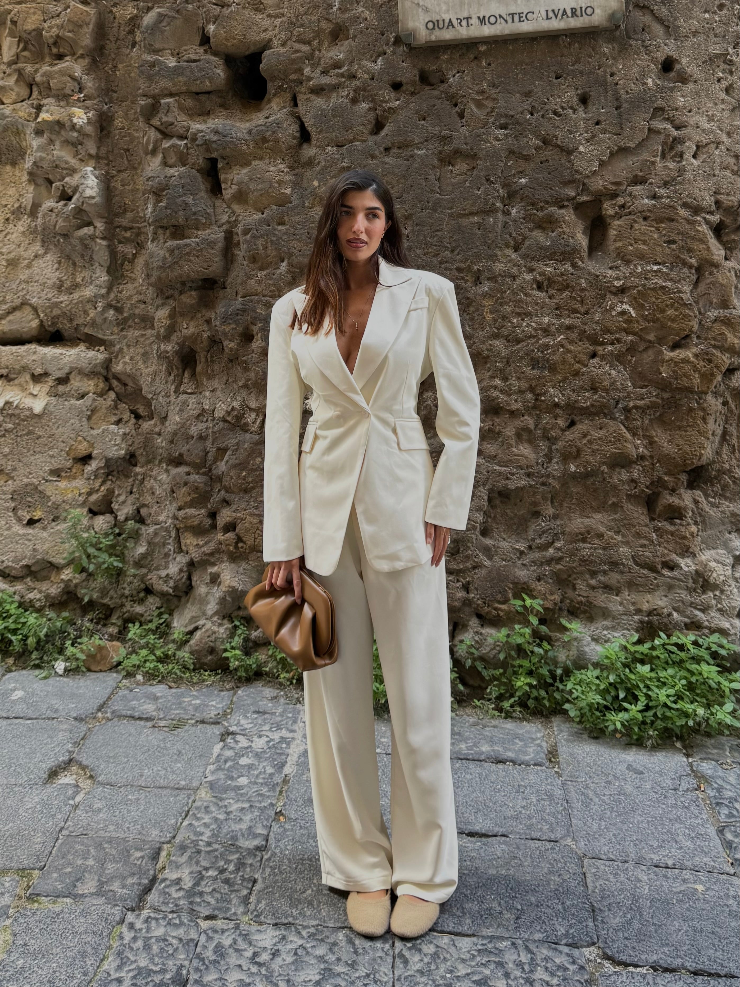 Blazer avvitato lumina panna