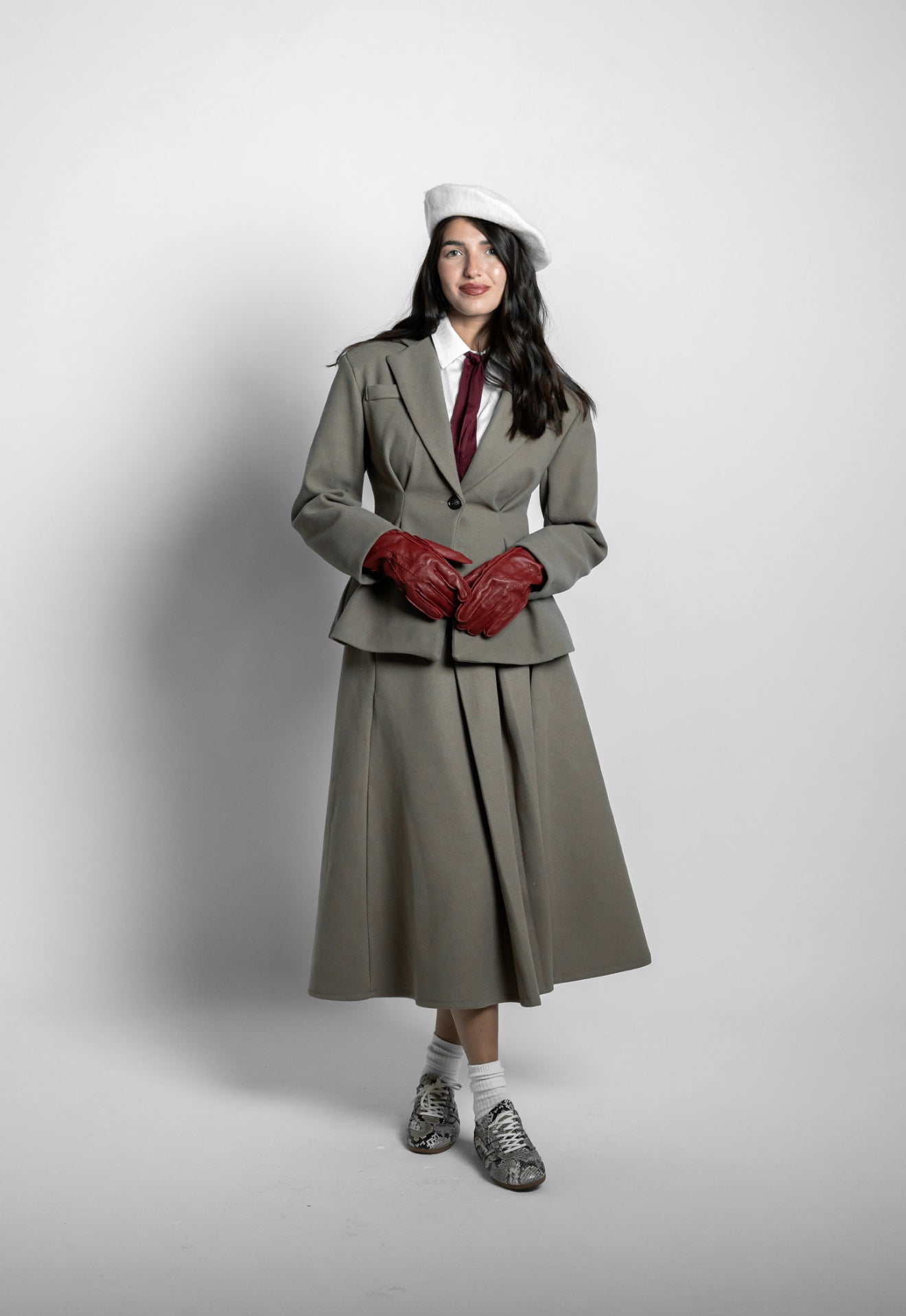 Gonna in panno fango