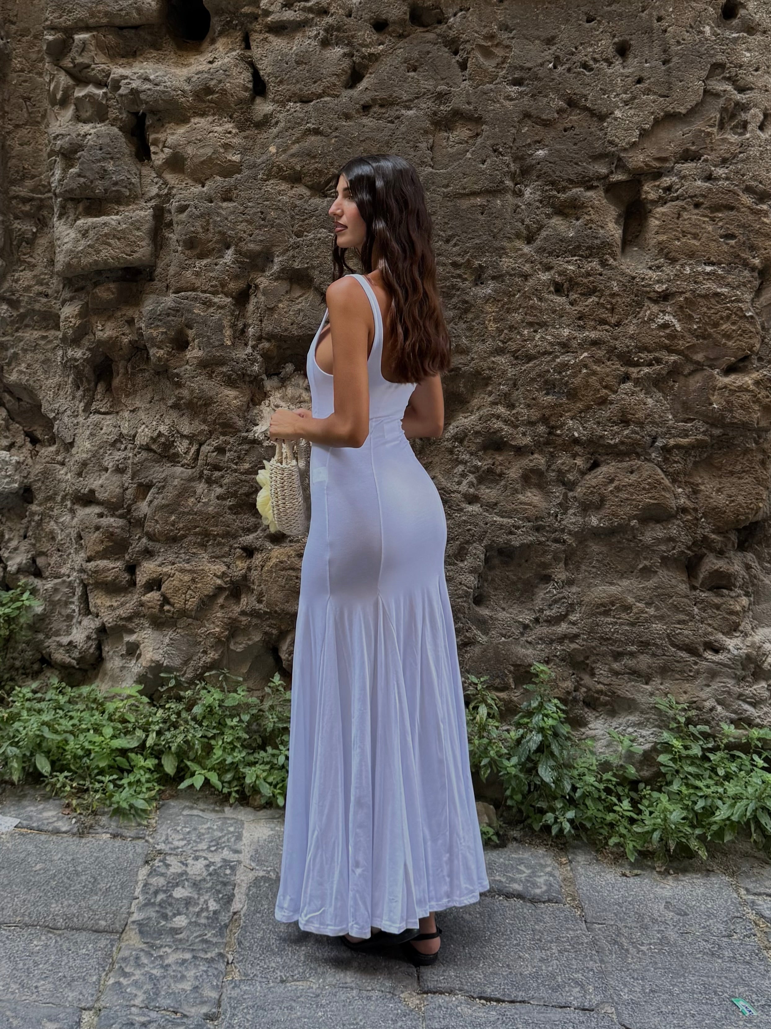 Dress sirena bianco lumina