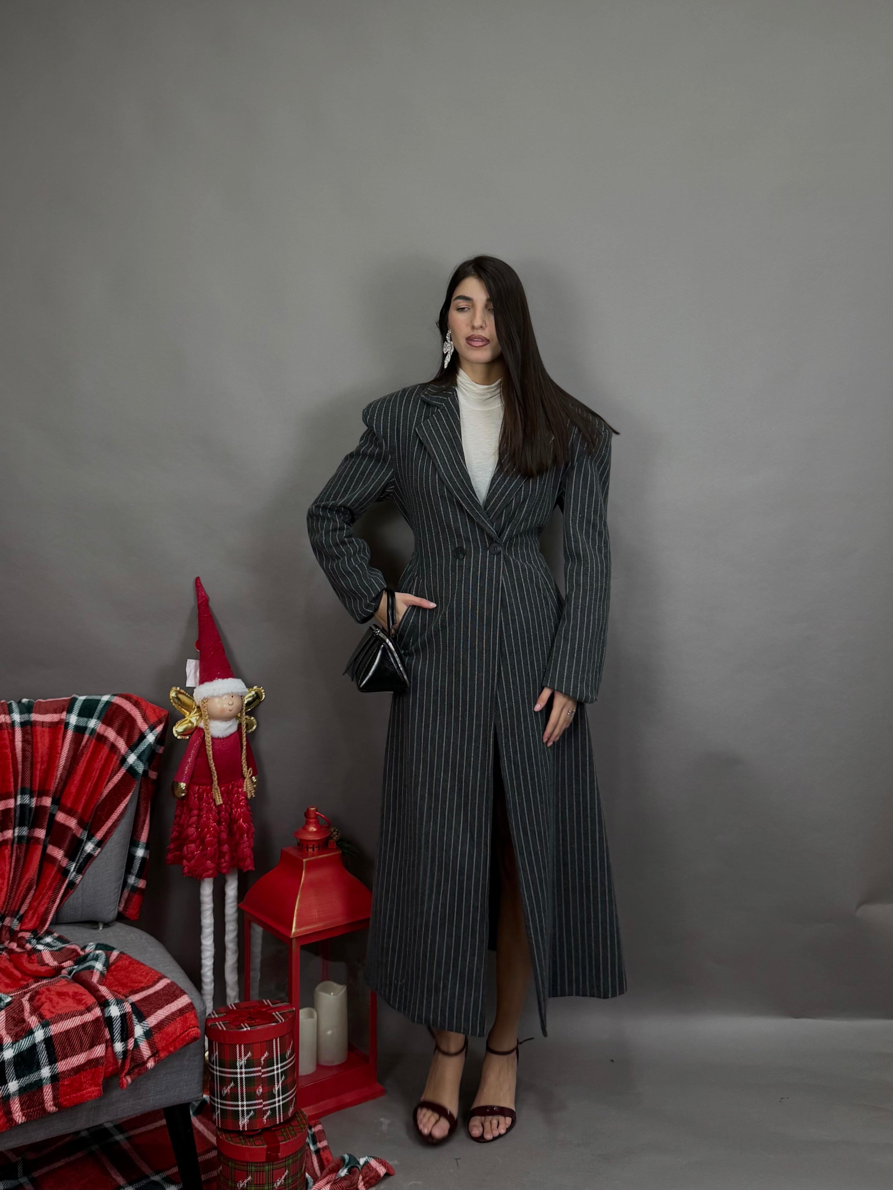 Cappotto righe