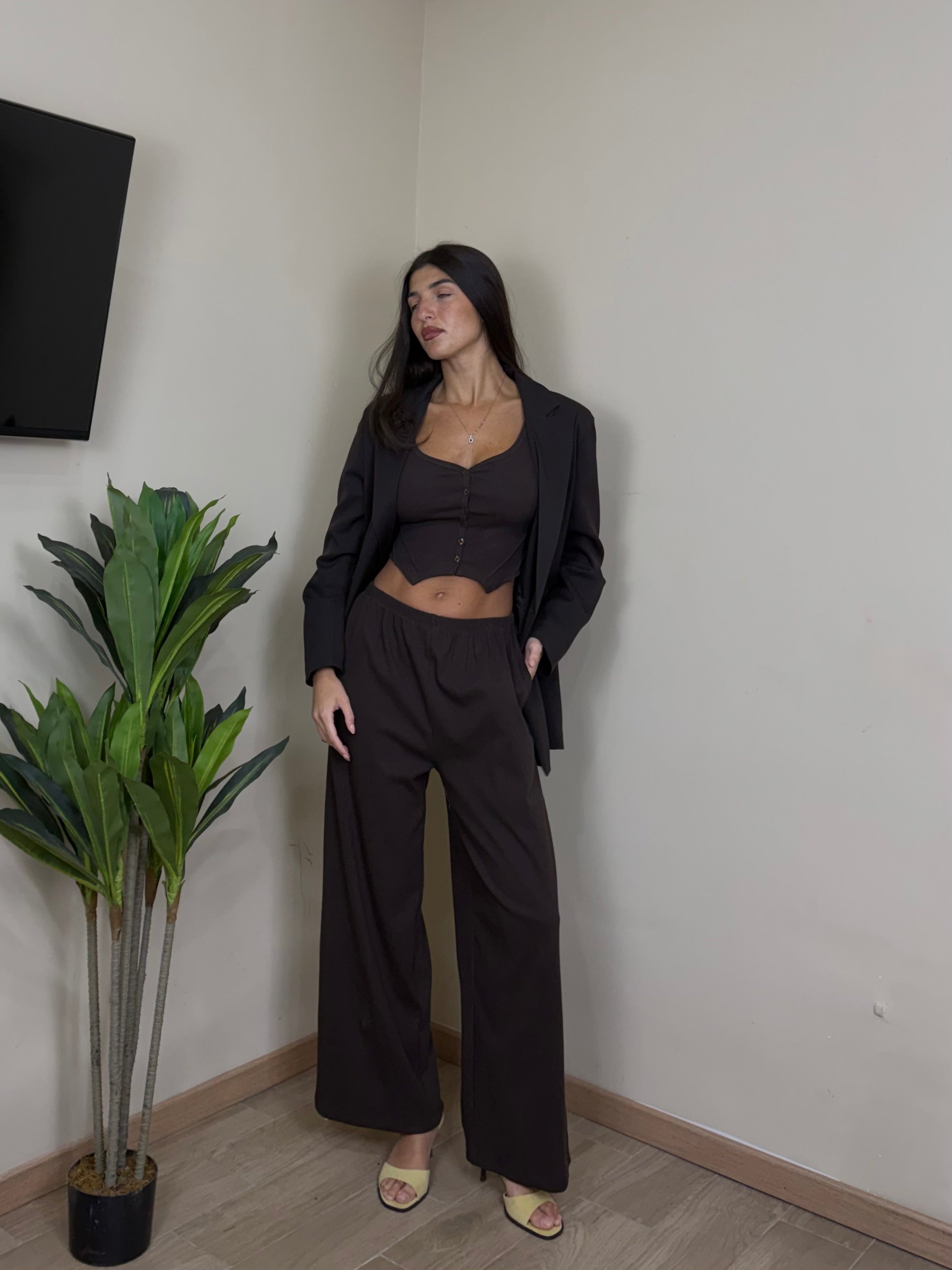 Coordinato Friday marrone