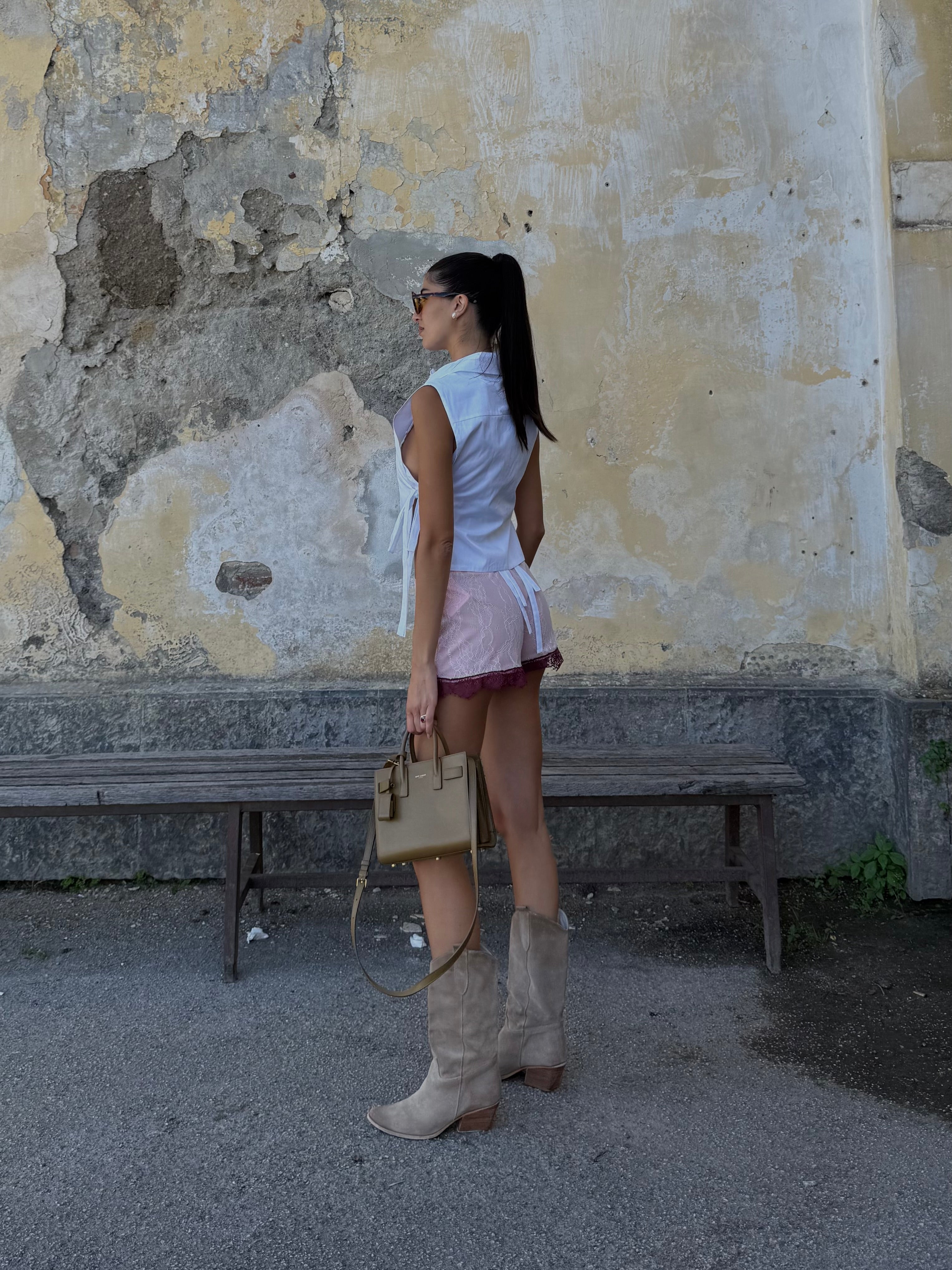 Shorts pizzo