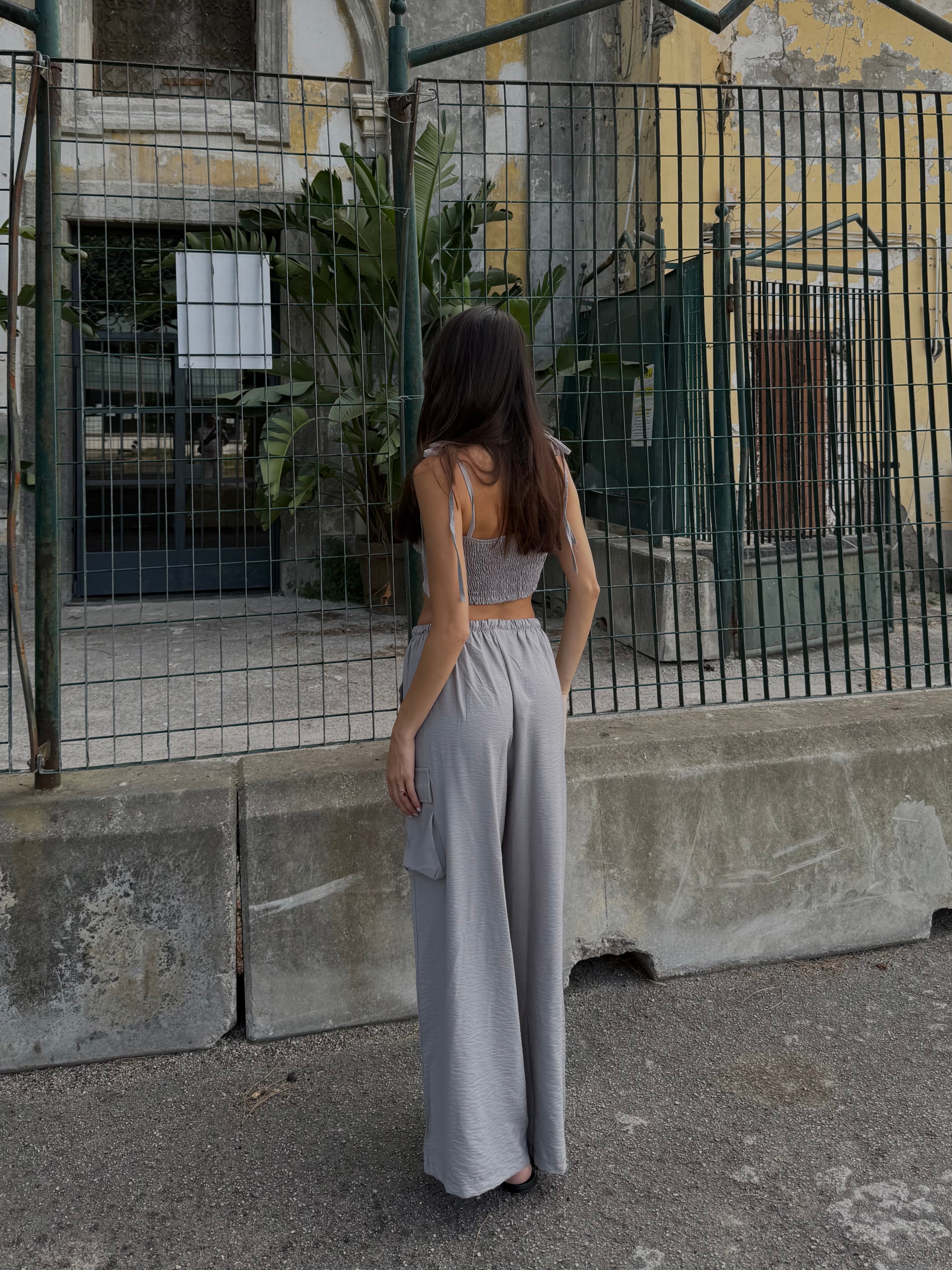 Coordinato cargo grigio - LadyB Shop Online