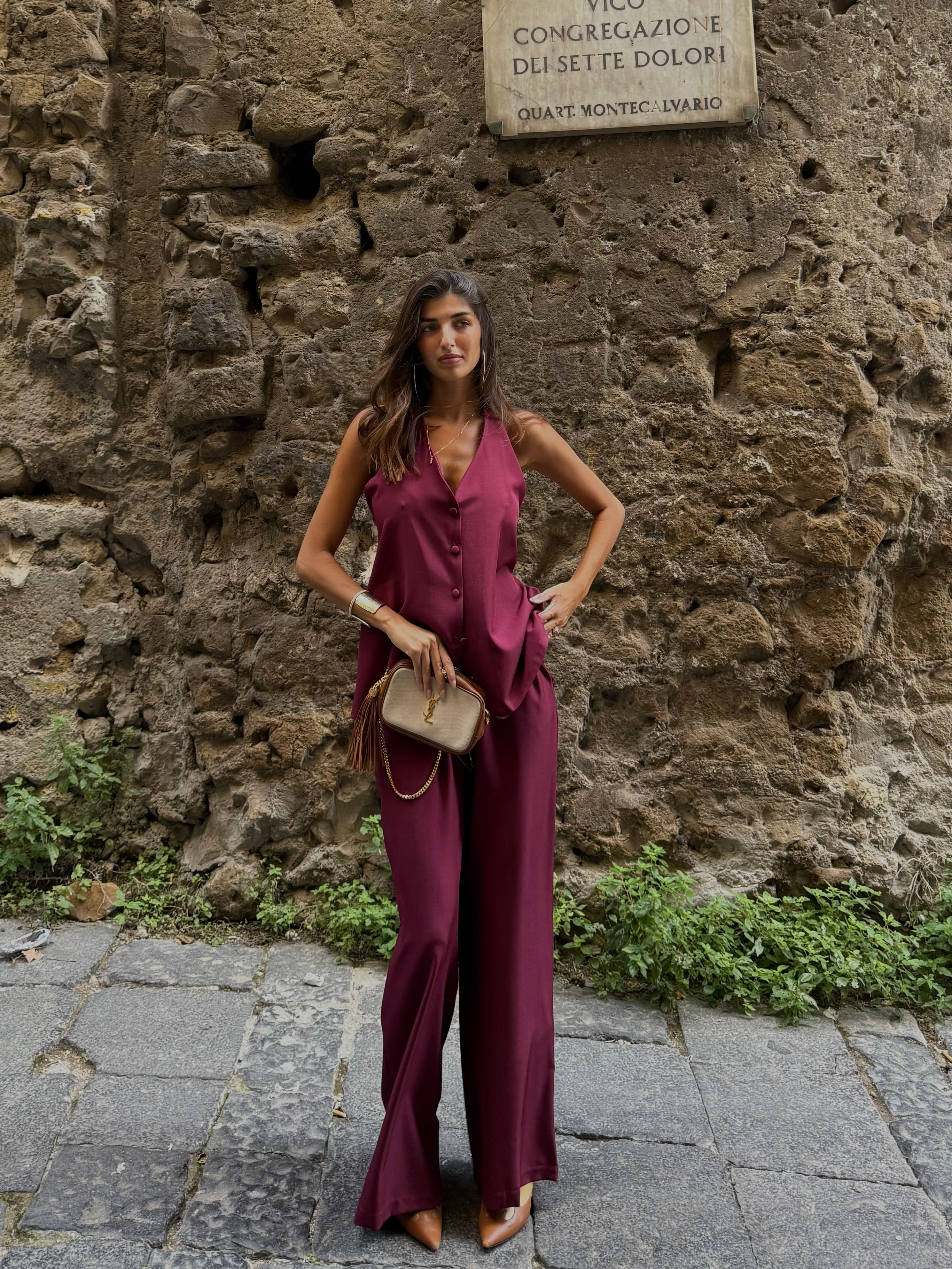 Coordinato Giuli bordeaux - LadyB Shop Online
