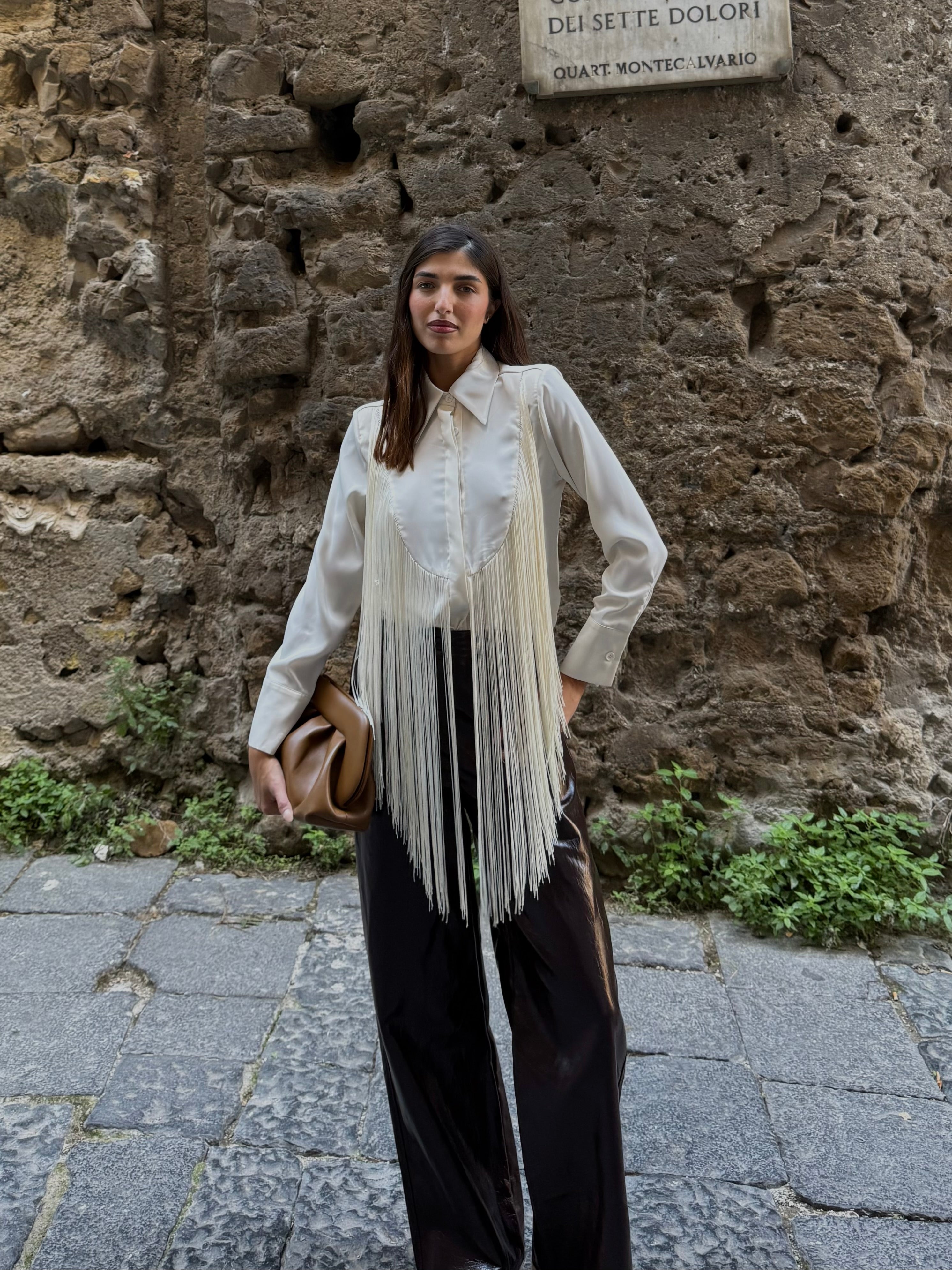 Camicia con frange lumina