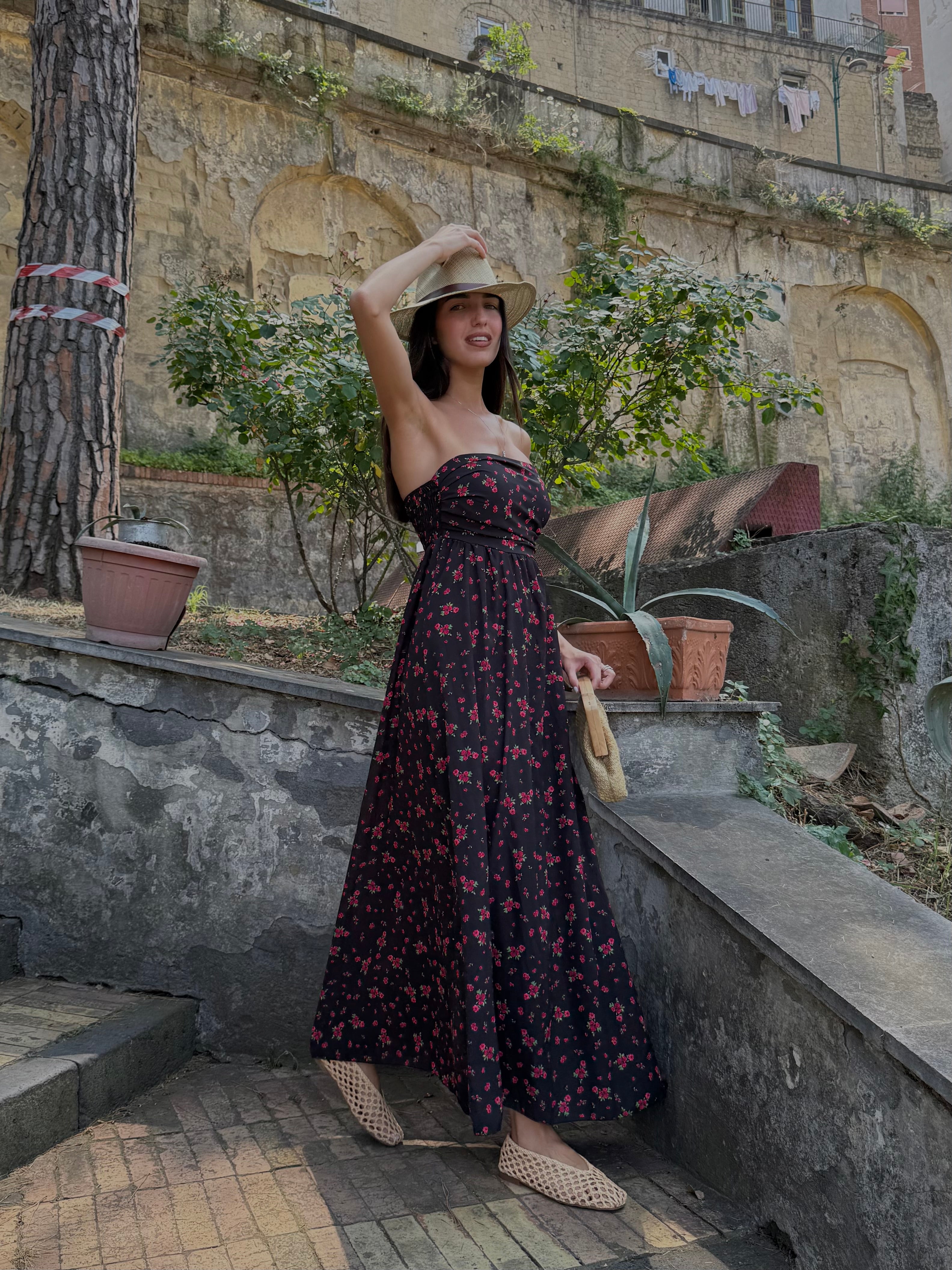 Dress Amalfi nero - LadyB Shop Online