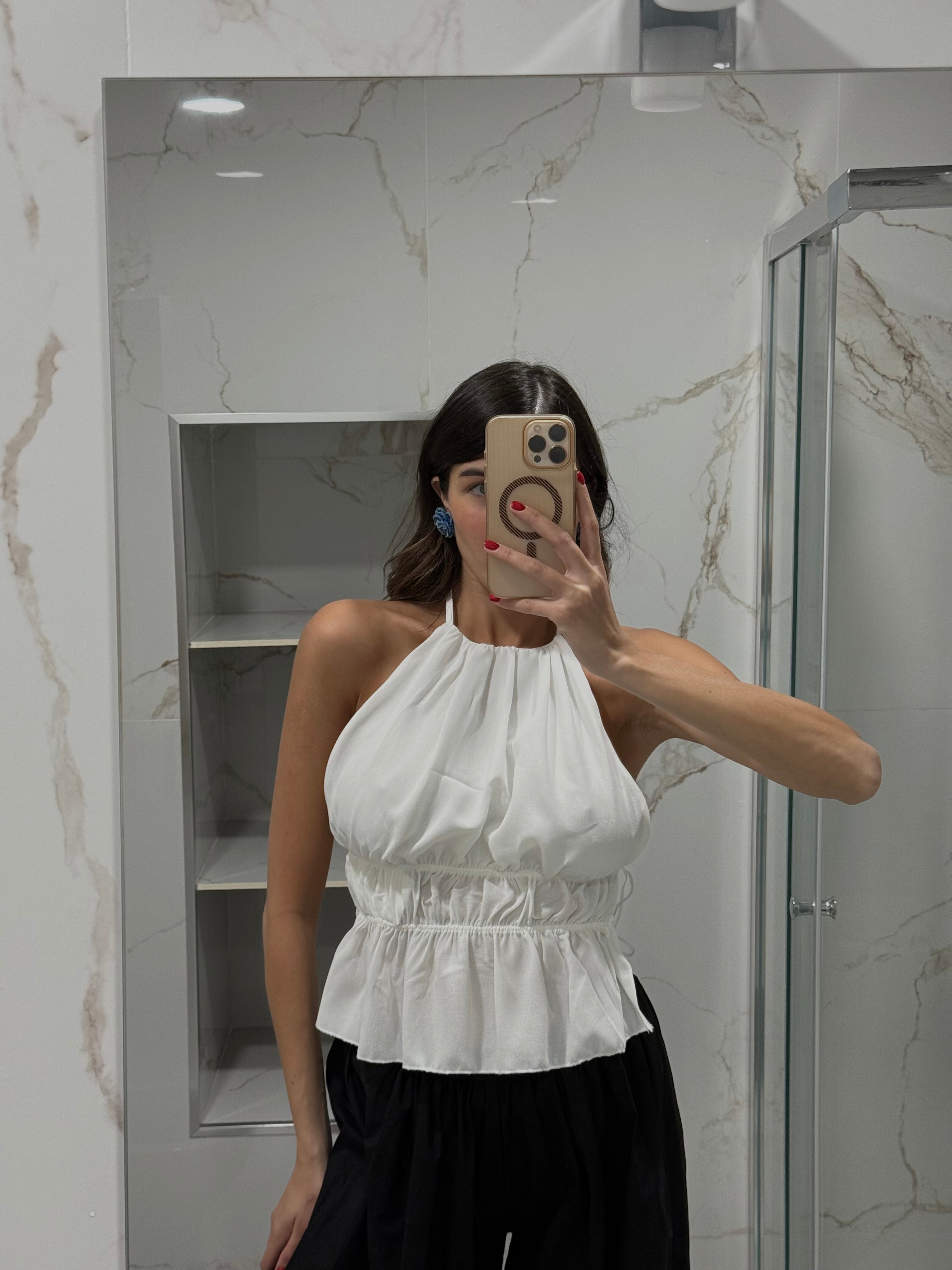 Top Marghe bianco - LadyB Shop Online