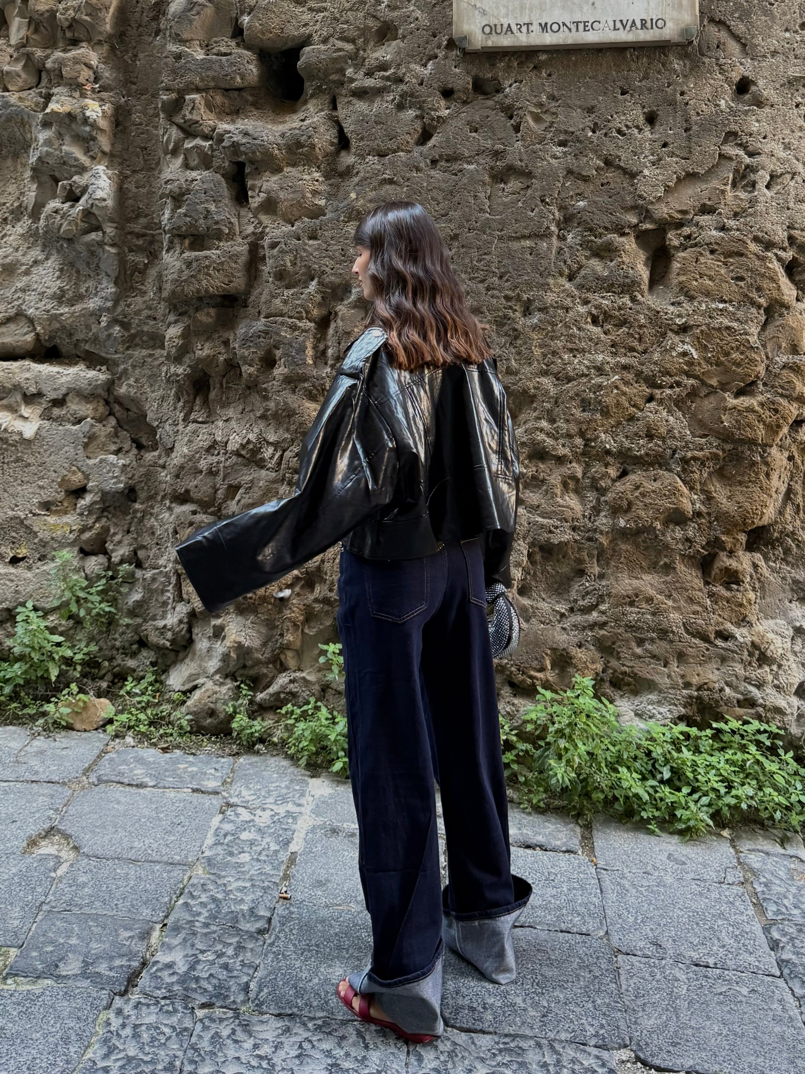 Chiodo oversize nero