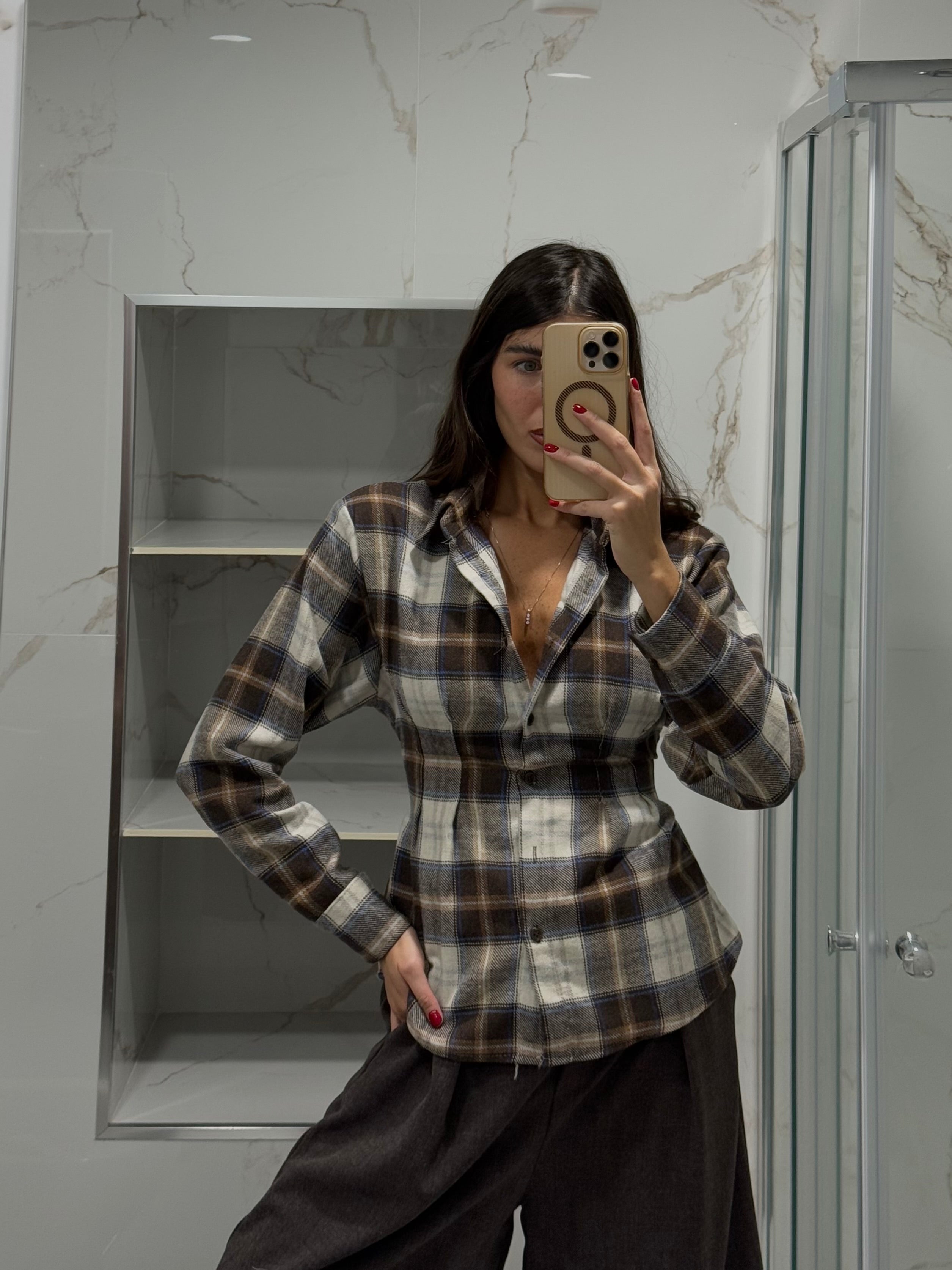 Camicia avvitata flanella