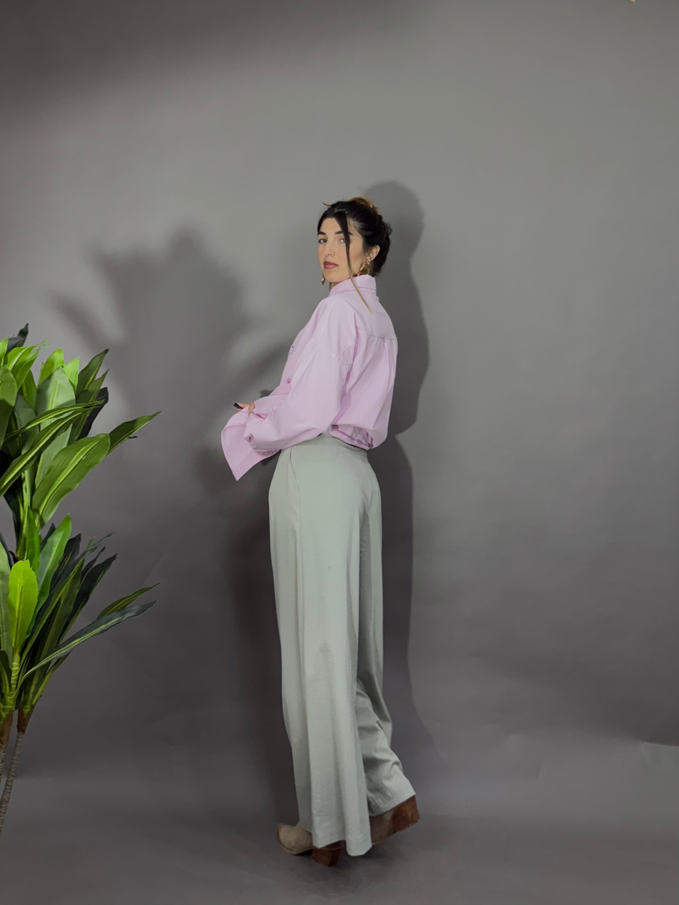 Pantalone Classic verde menta