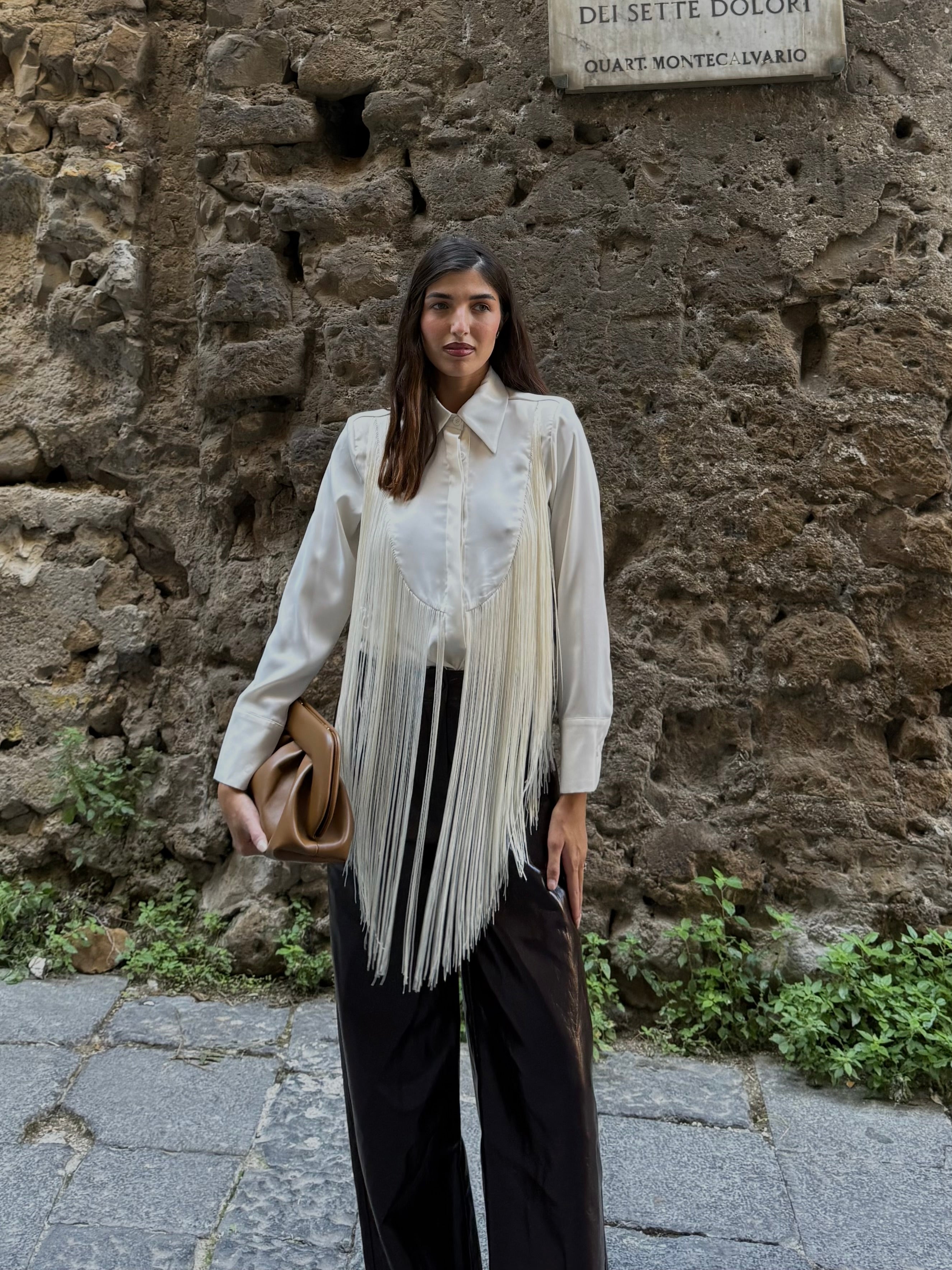 Camicia con frange lumina