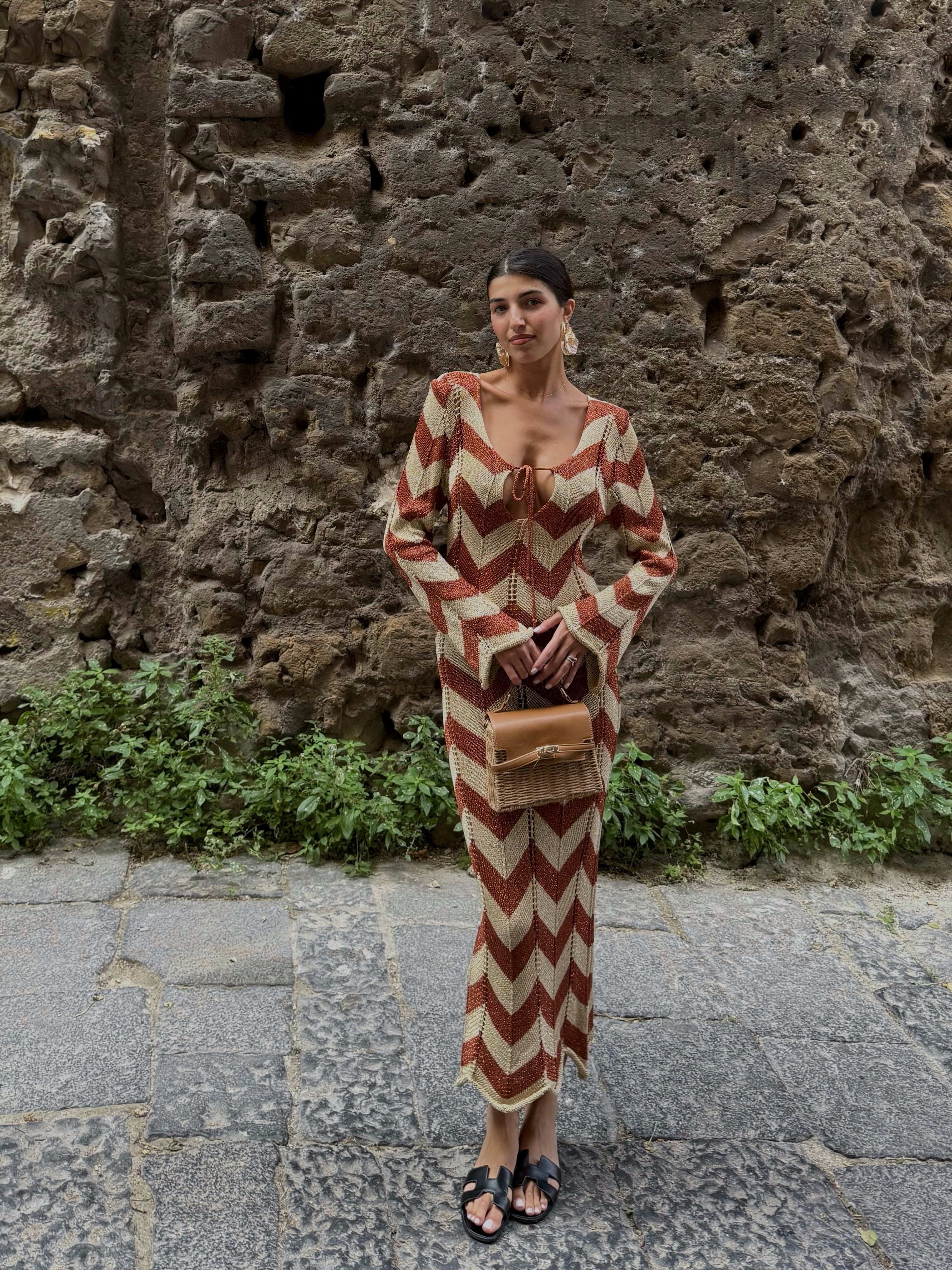 Dress Creta bronzo - LadyB Shop Online