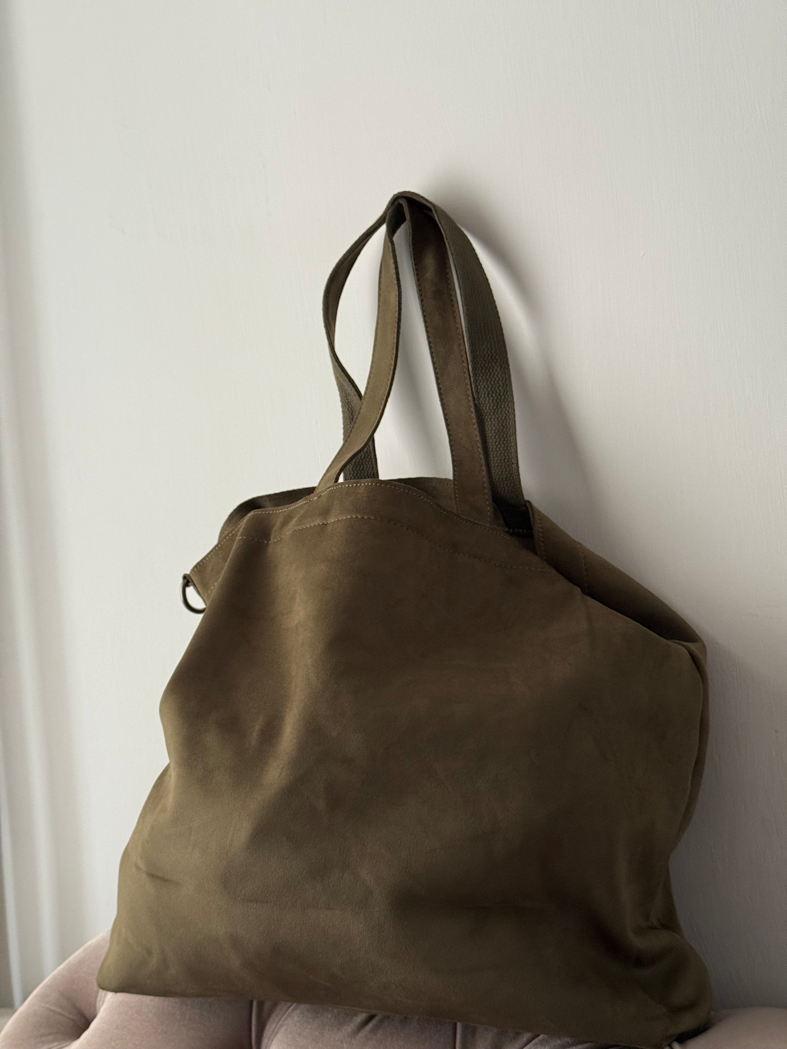 Borsa camoscio verde