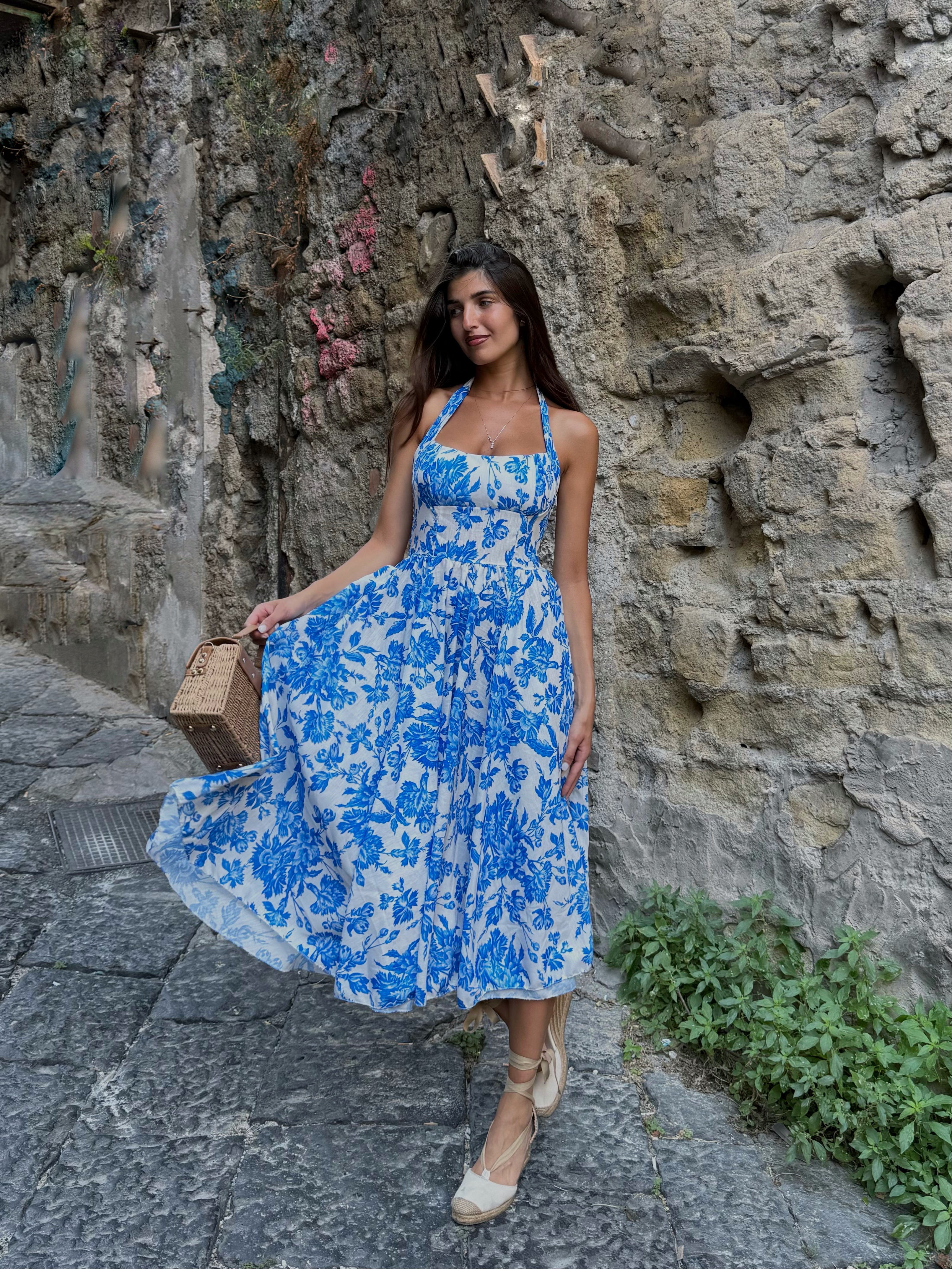 Dress Taormina blu - LadyB Shop Online