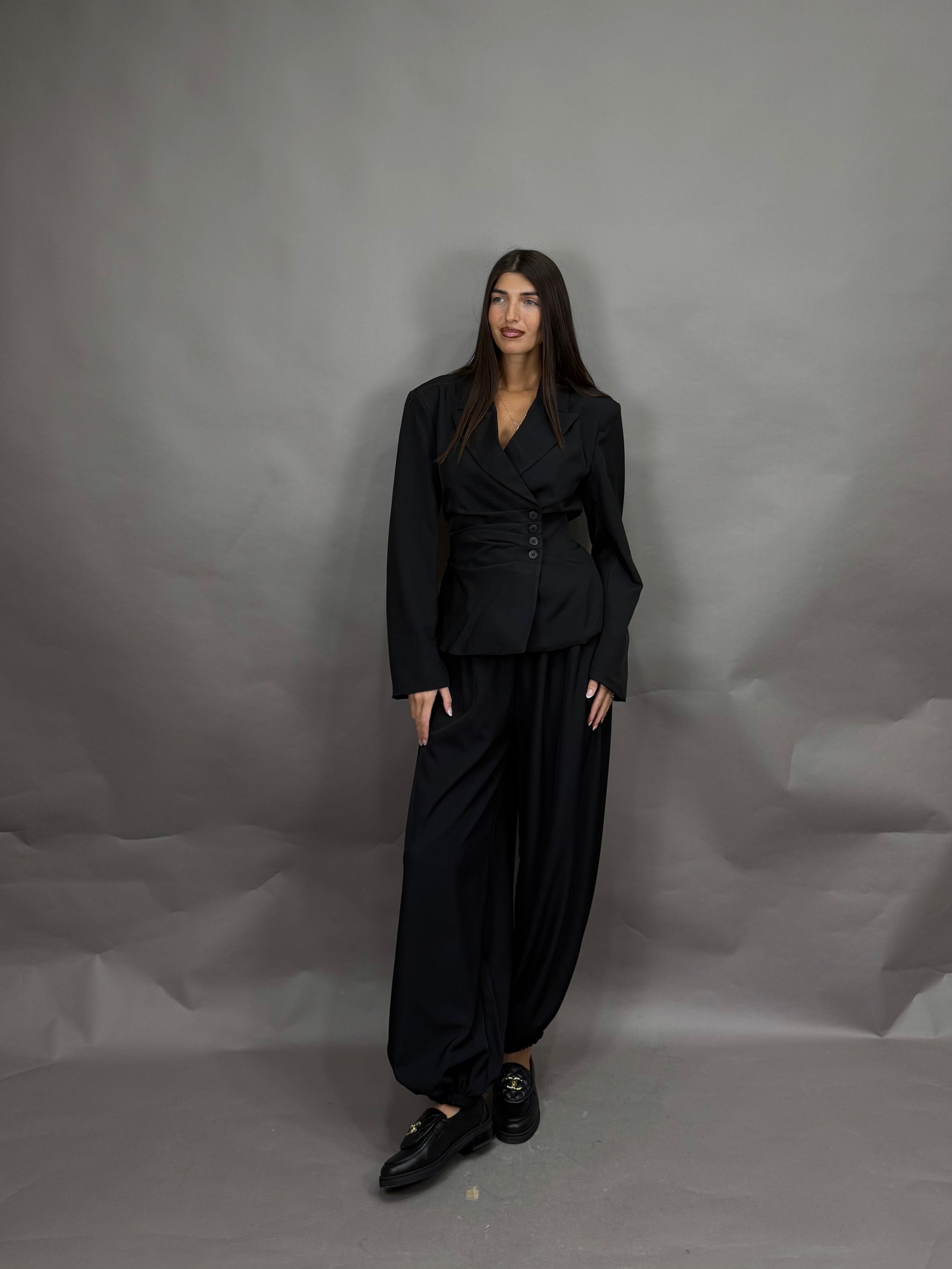 Tailleur coreano nero