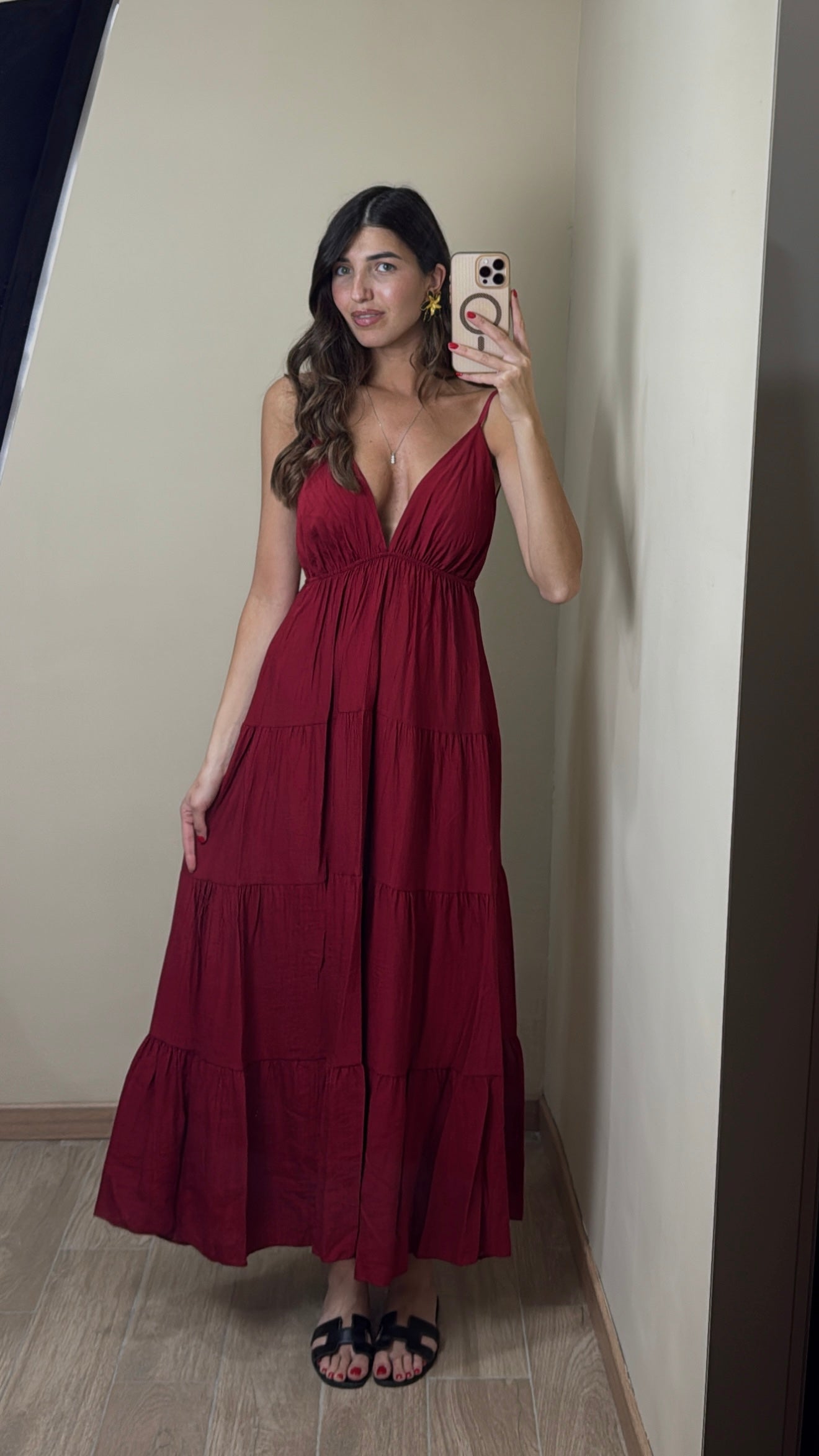 Dress Positano rosso - LadyB Shop Online