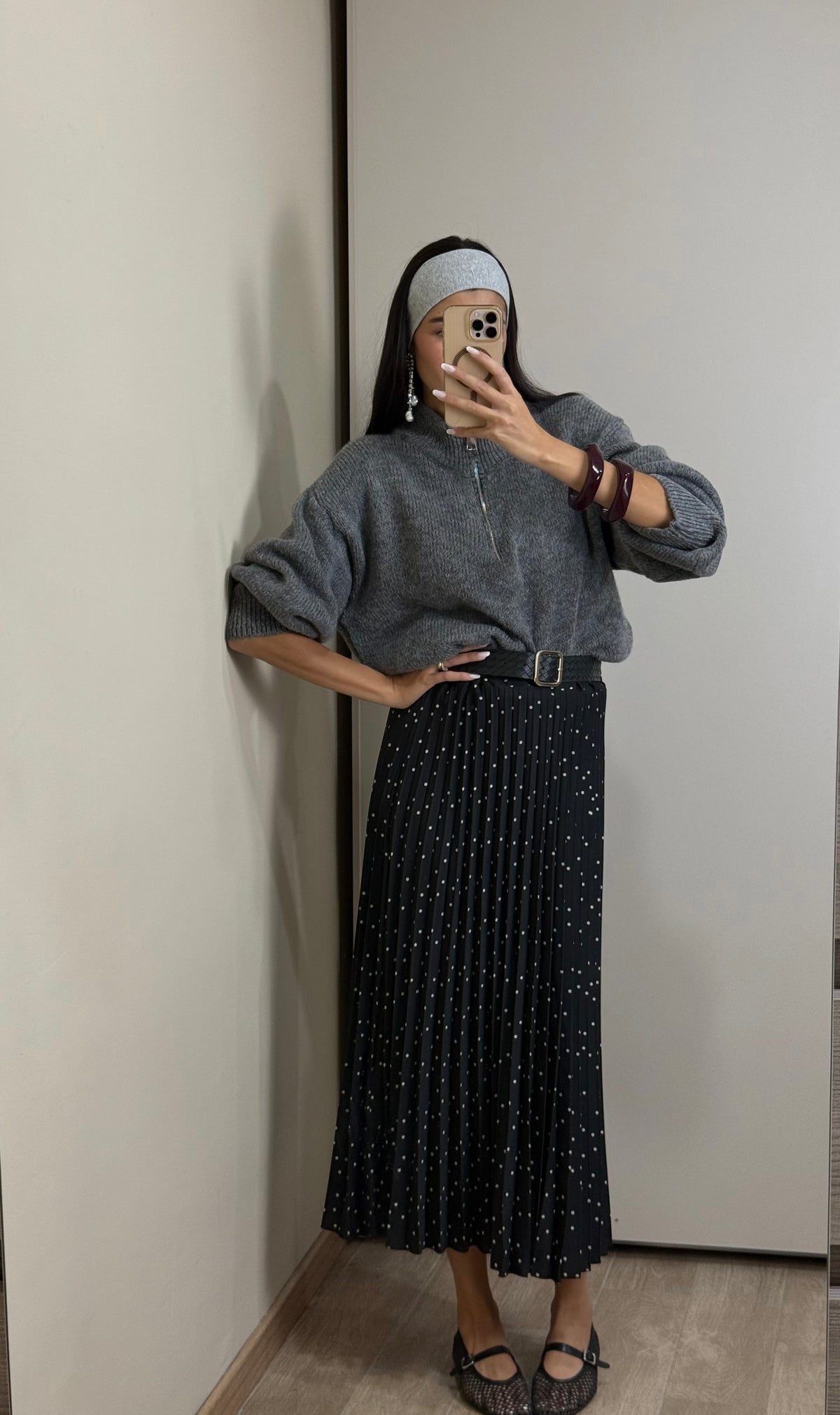 Maglione zip frontale