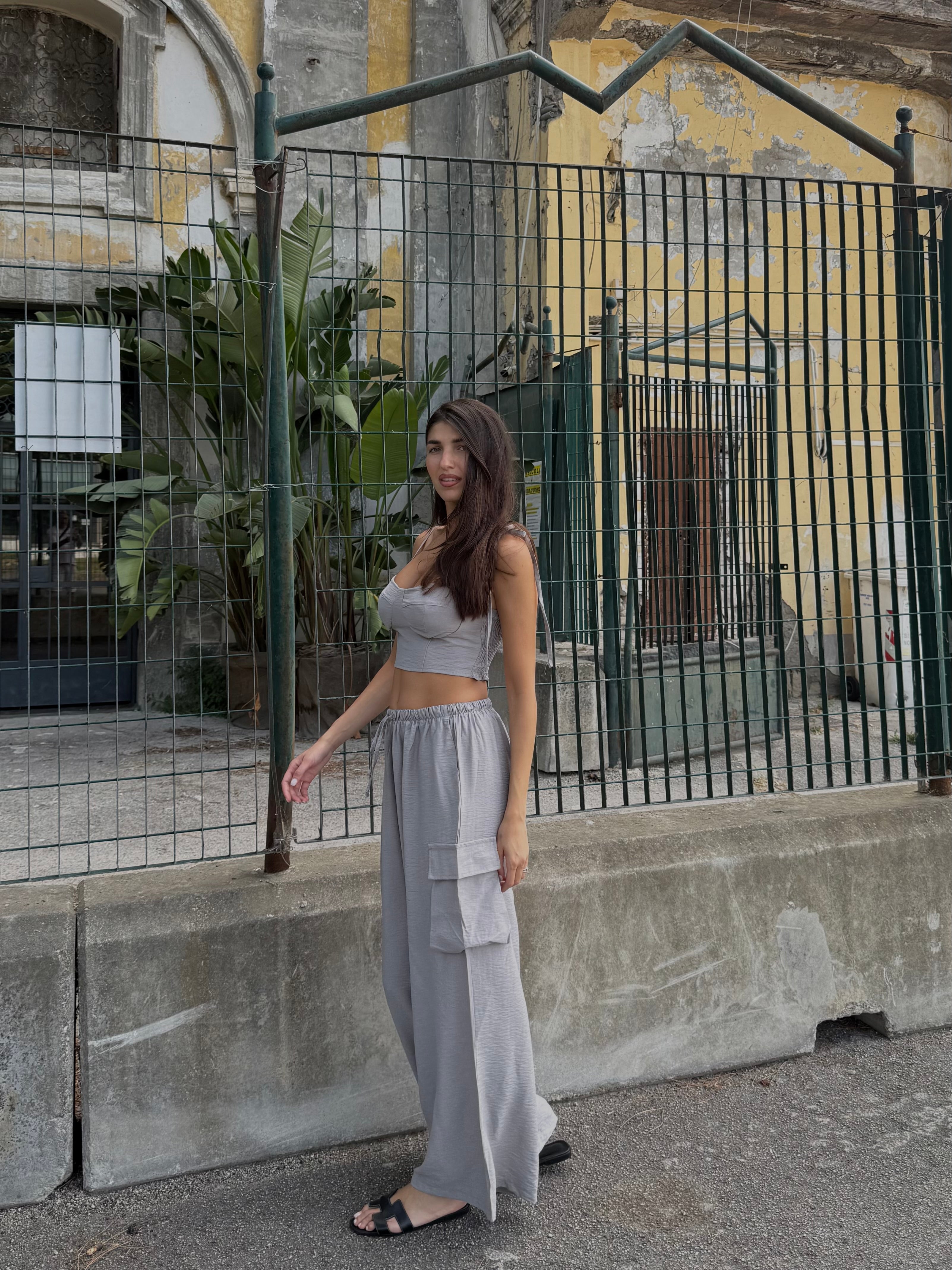 Coordinato cargo grigio - LadyB Shop Online