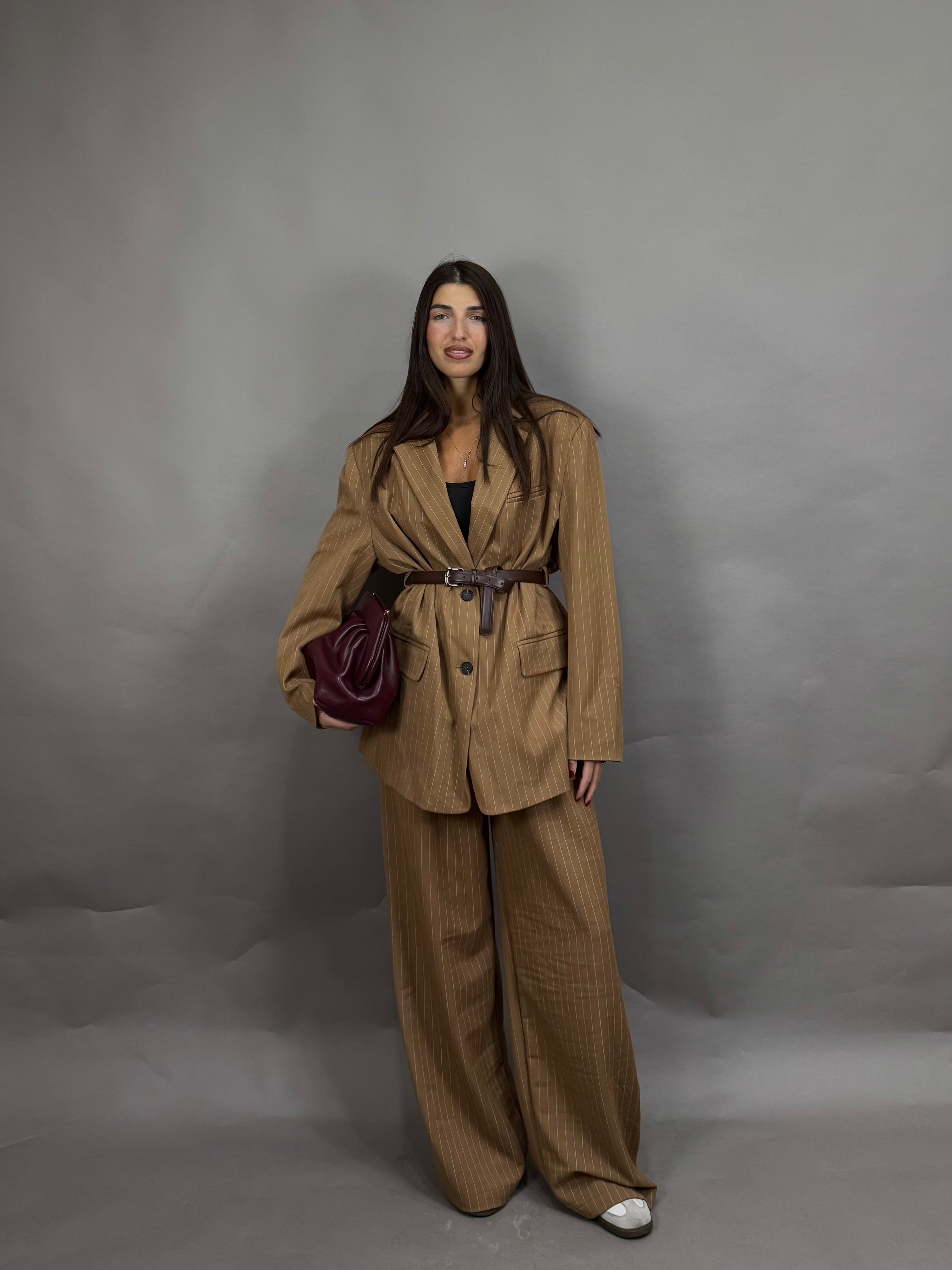 Blazer gessato lumina