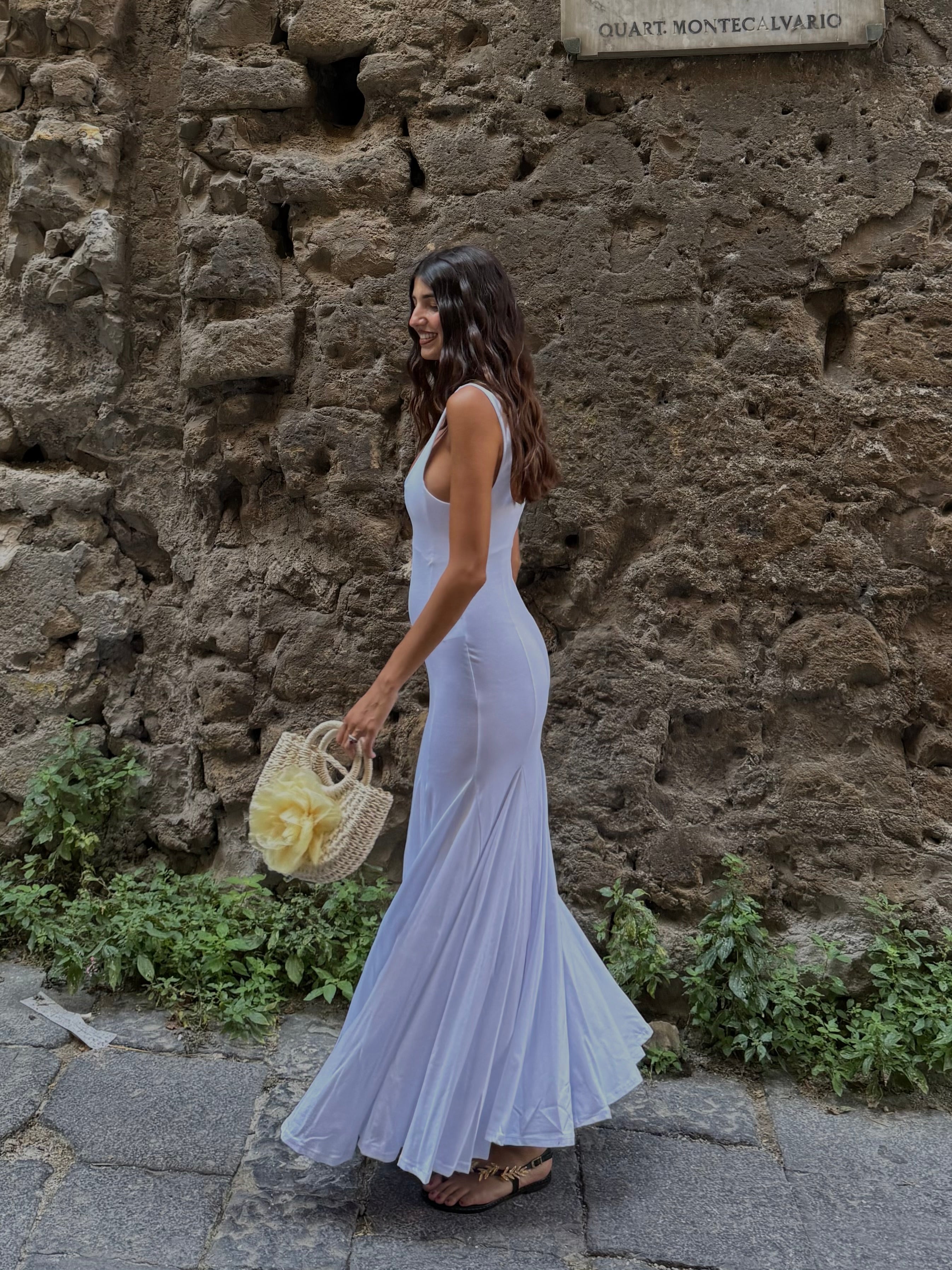 Dress sirena bianco lumina