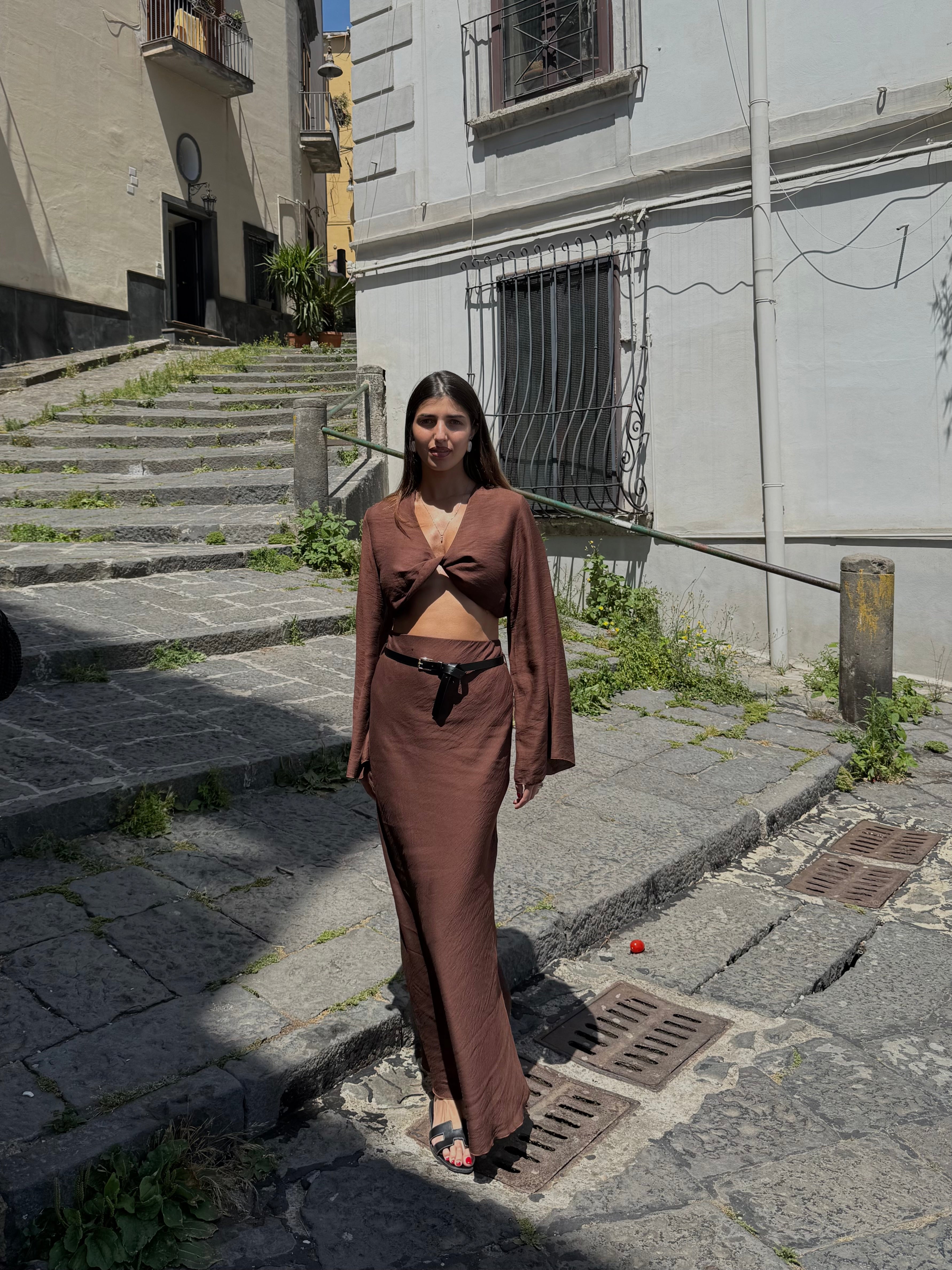 Coordinato Andrea marrone - LadyB Shop Online