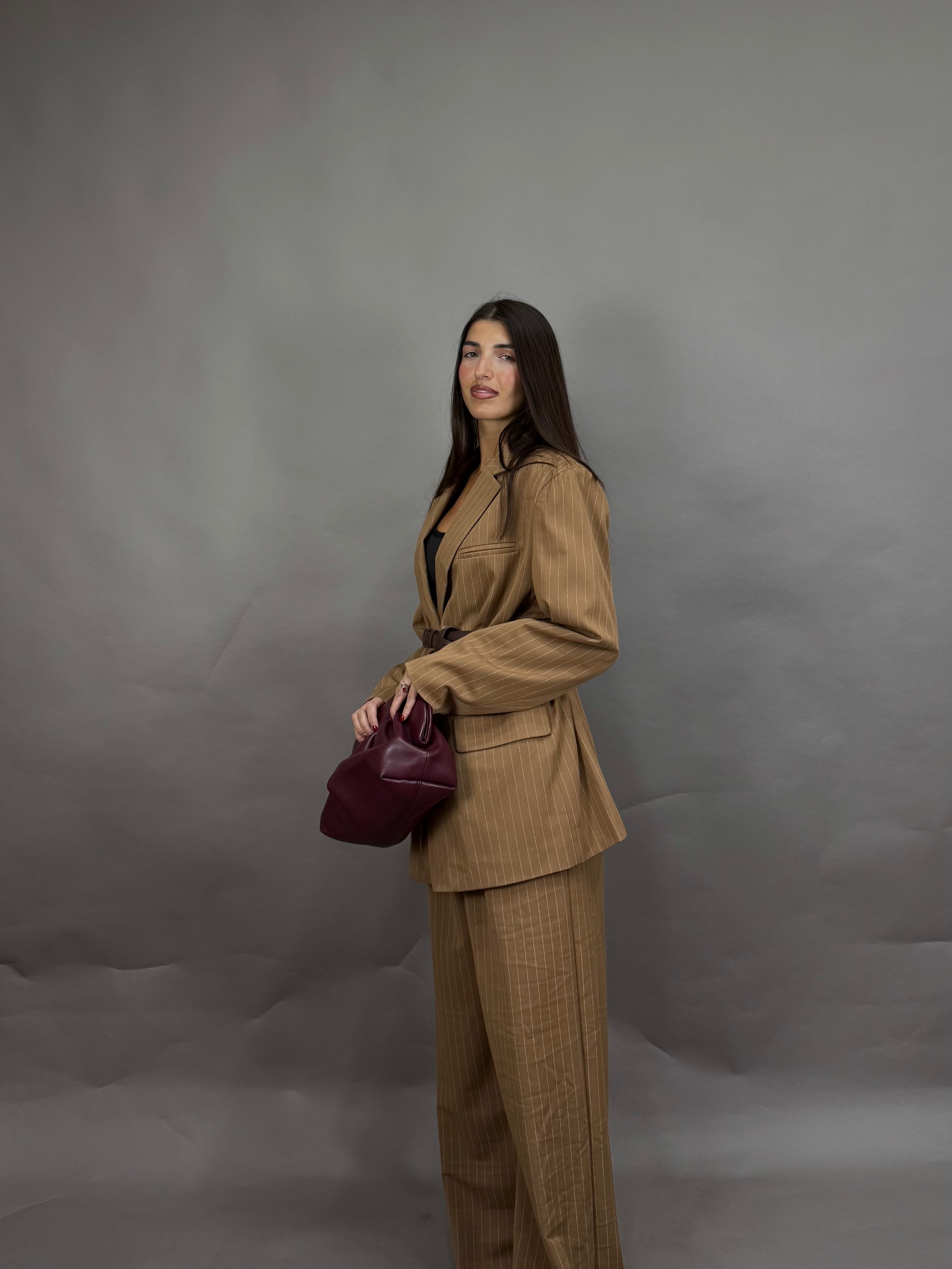 Blazer gessato lumina