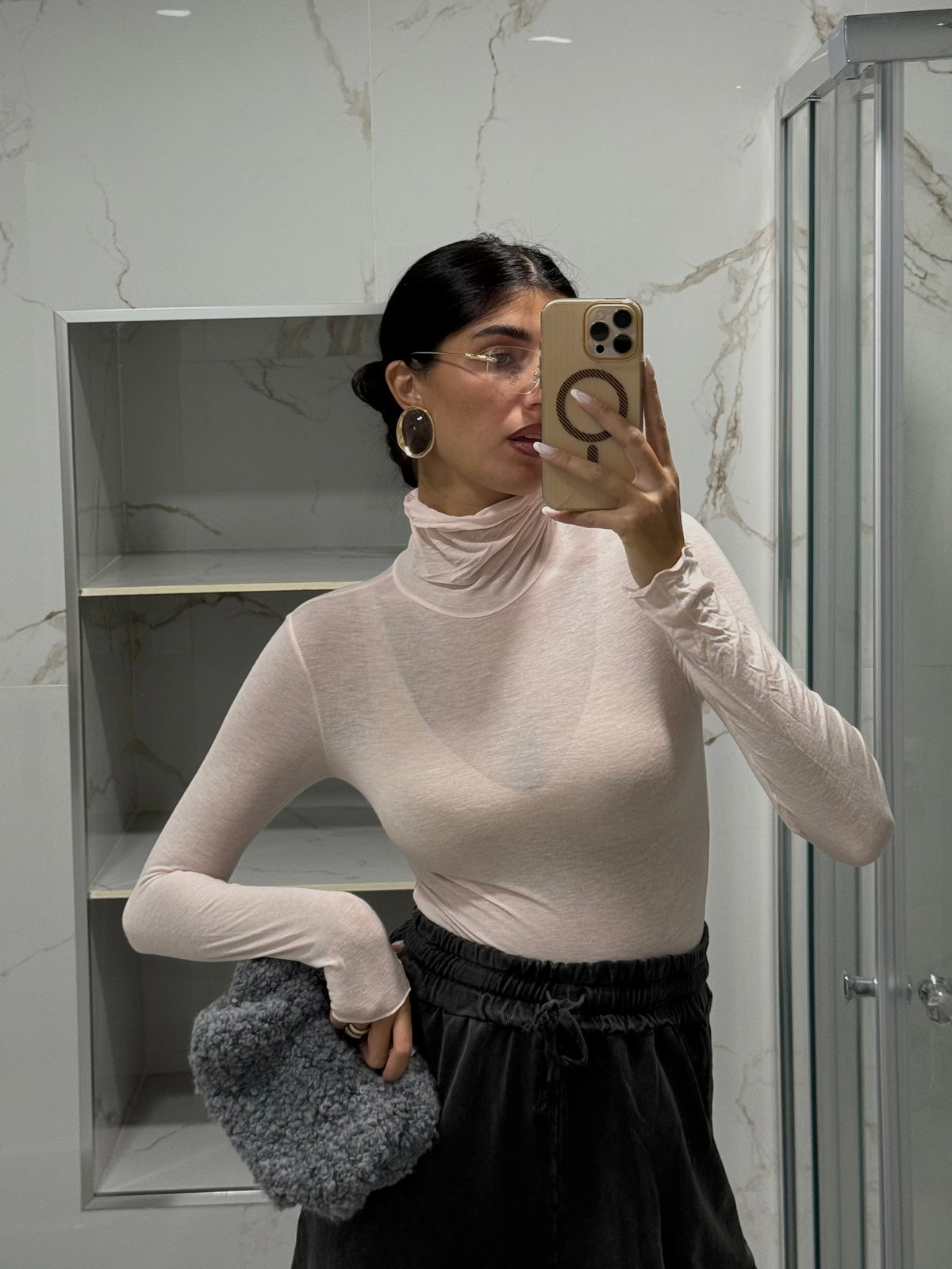 Maglia misto cachemire