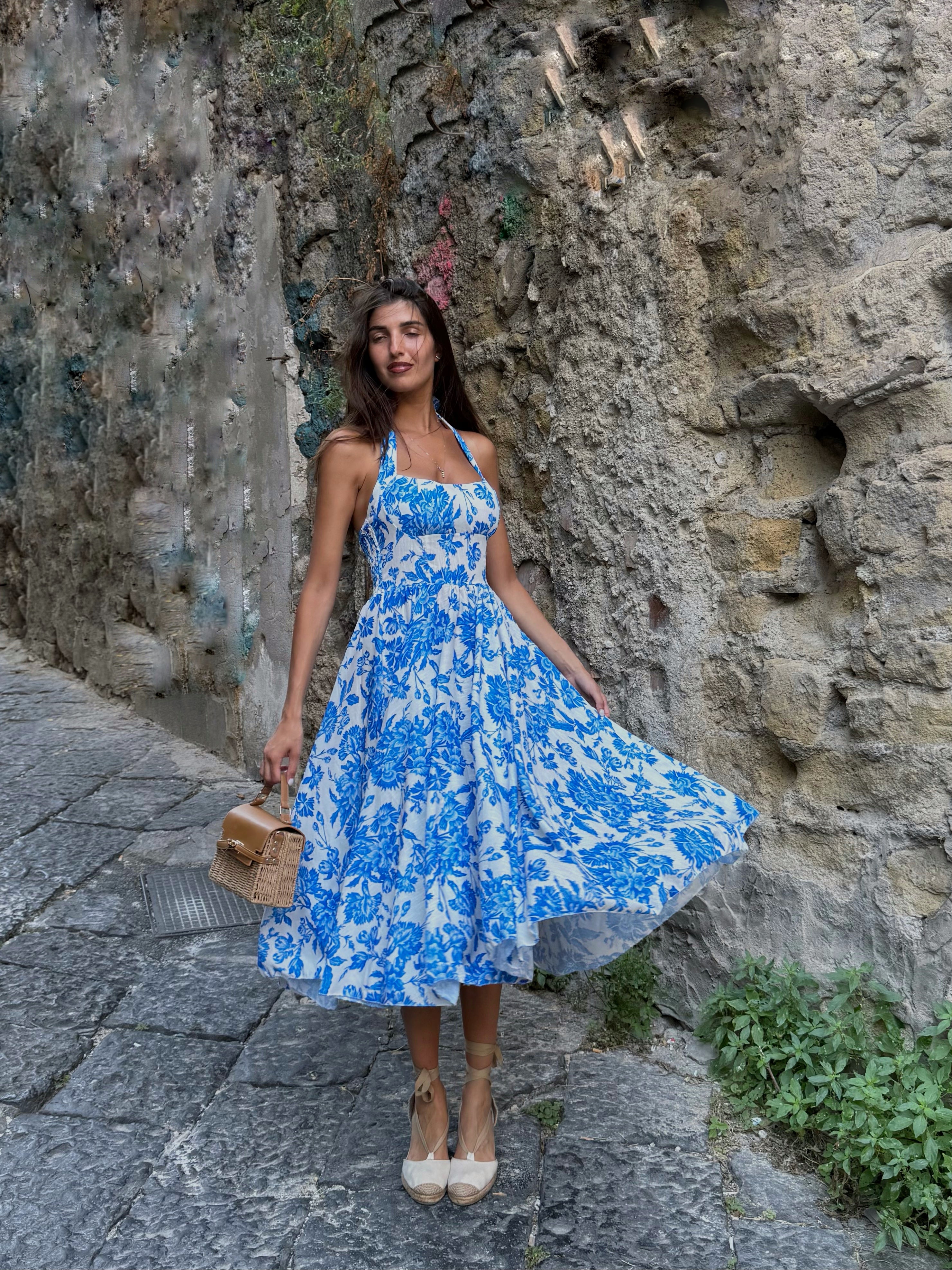 Dress Taormina blu - LadyB Shop Online