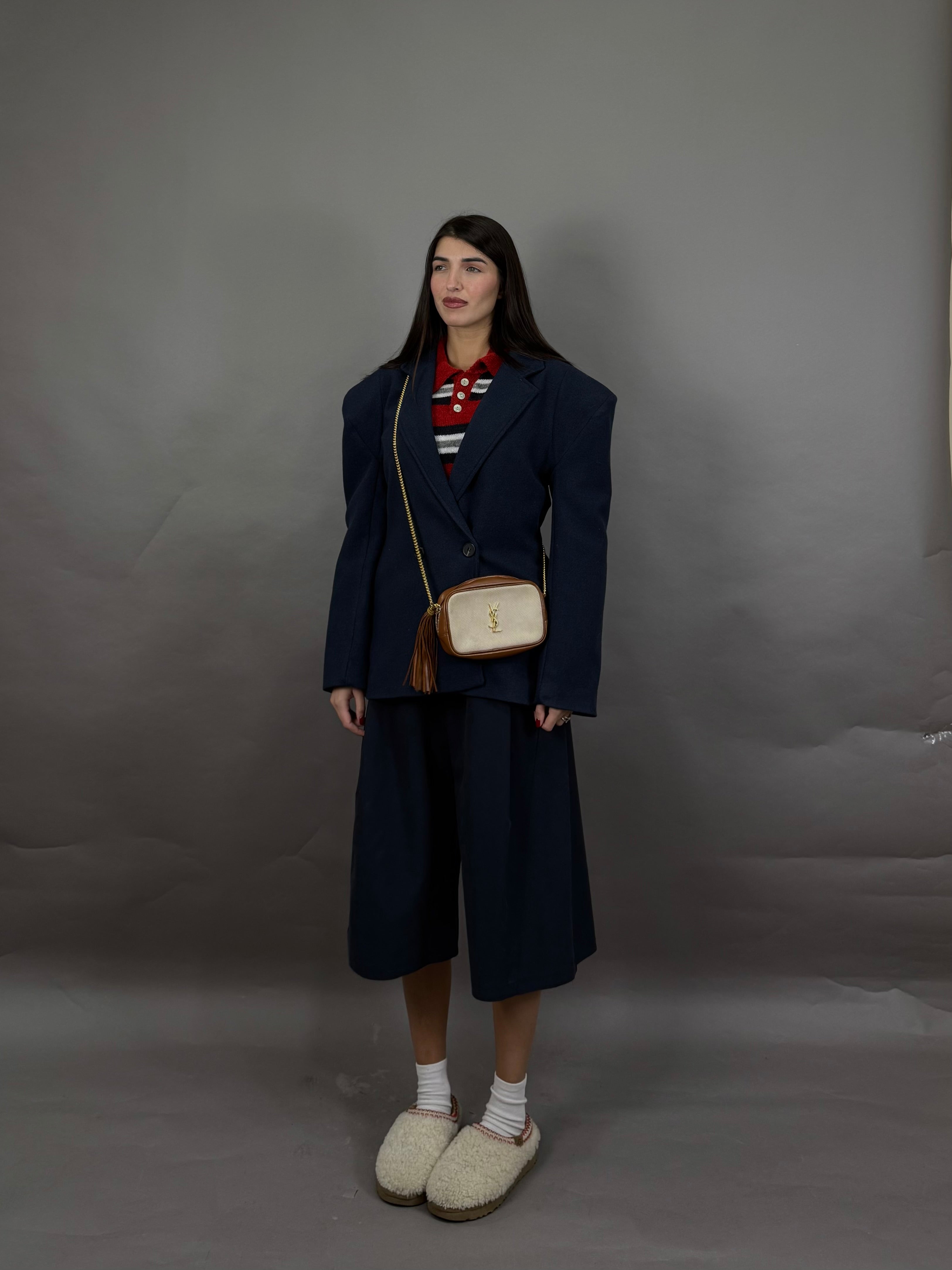 Blazer peso cappotto blu