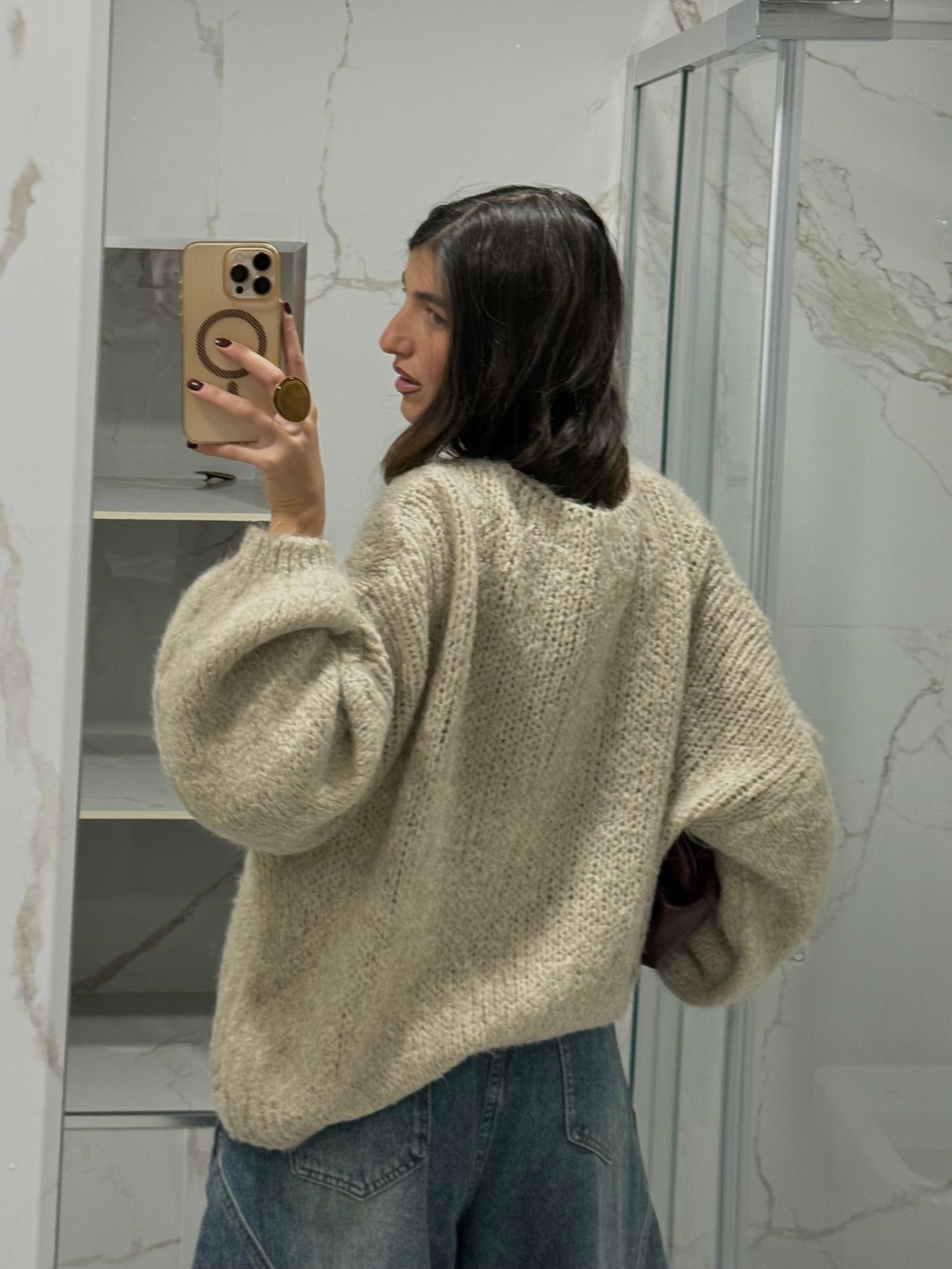 Cardigan + top fango