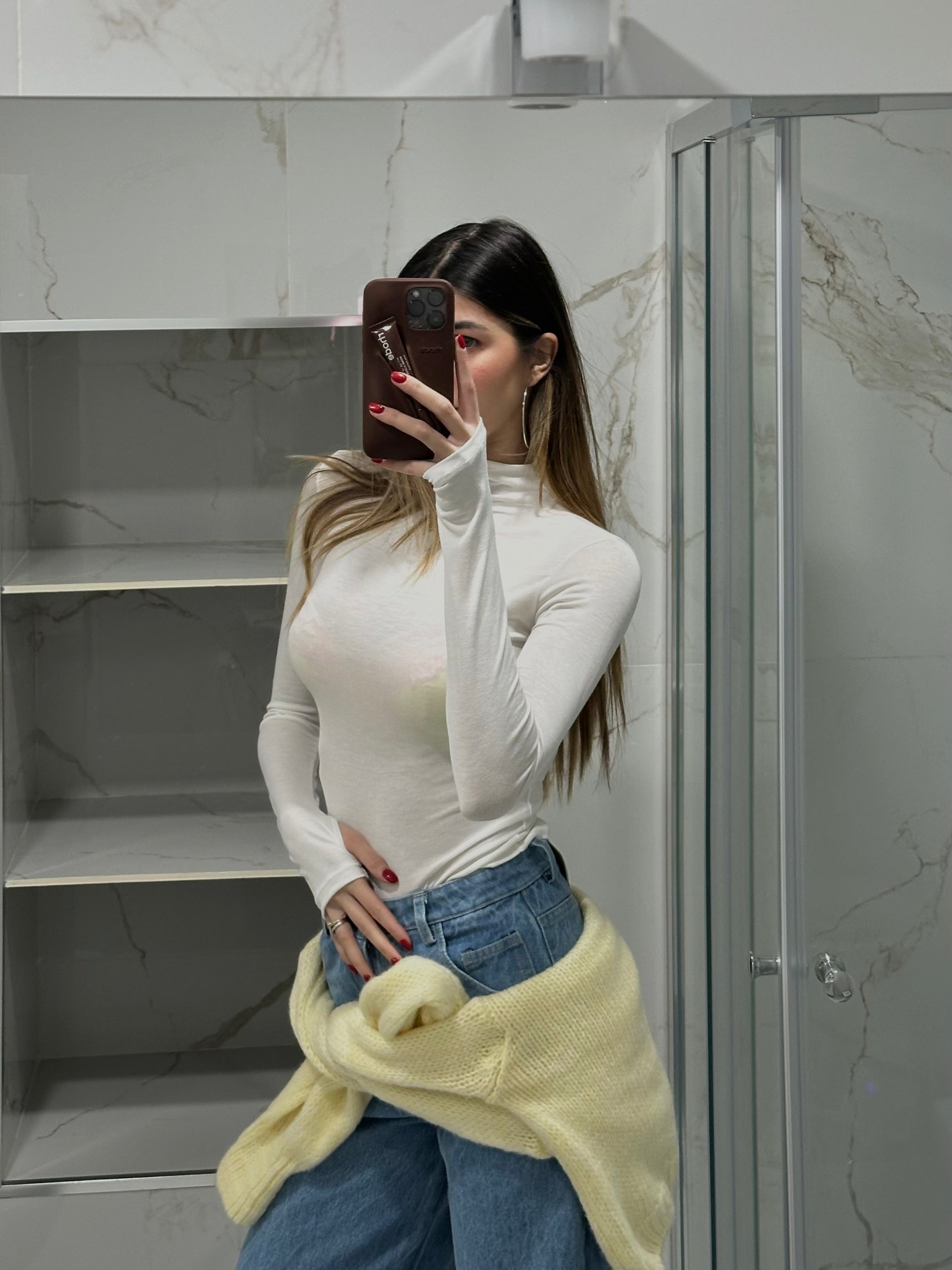 Body in cotone bianco