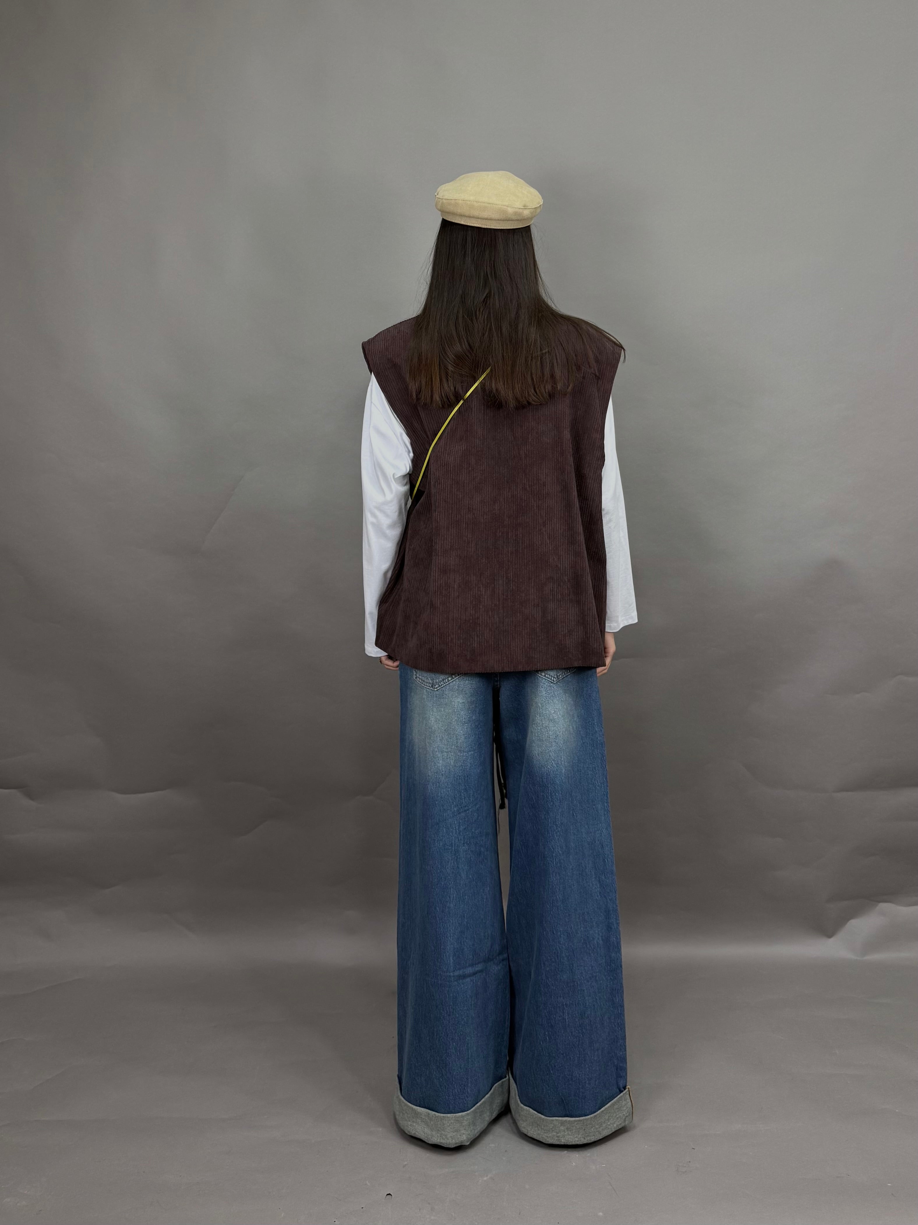 Gilet velluto lumina