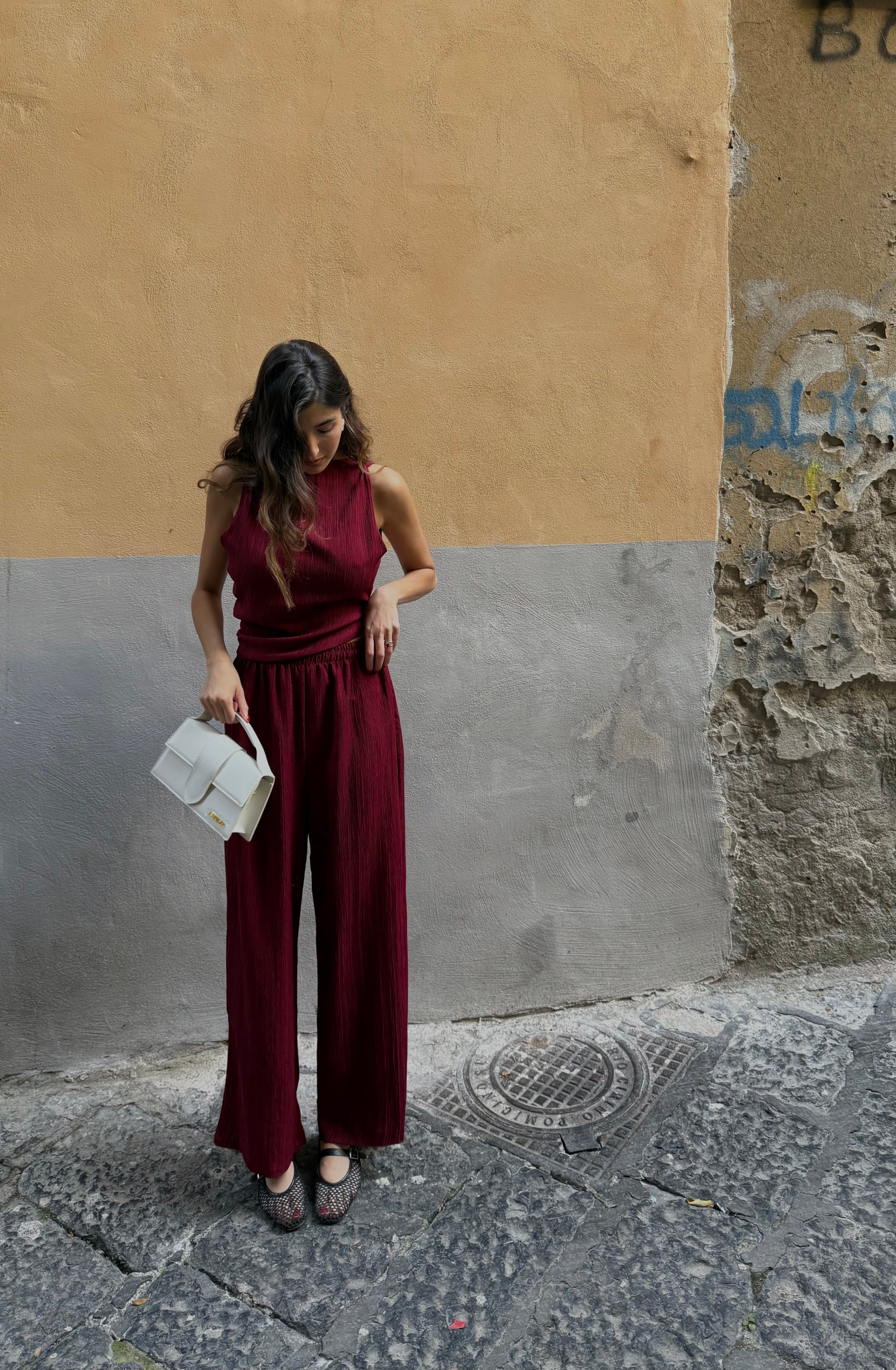 Cord set Mulan bordeaux - LadyB Shop Online