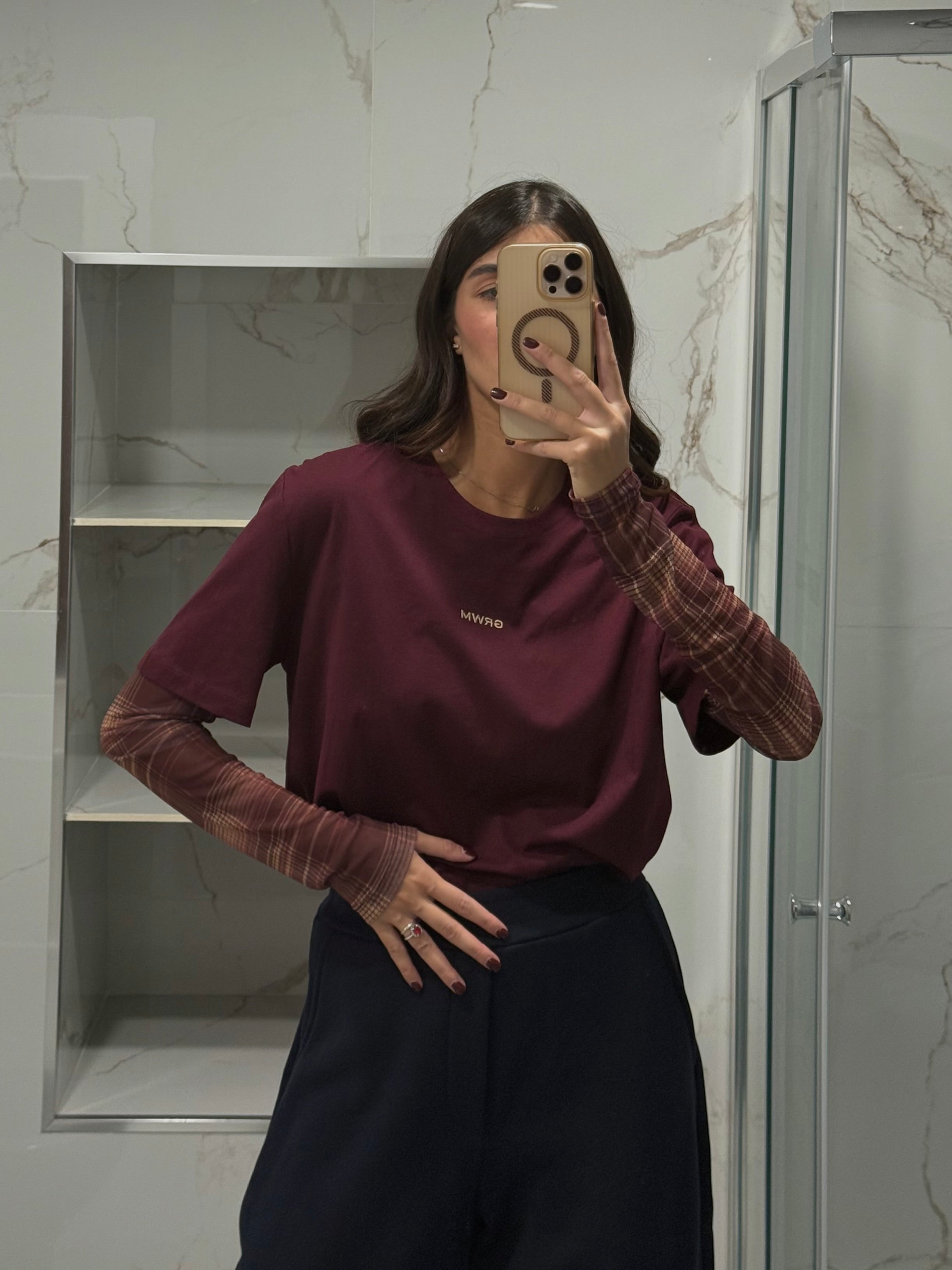 Maglia Lumina bordeaux