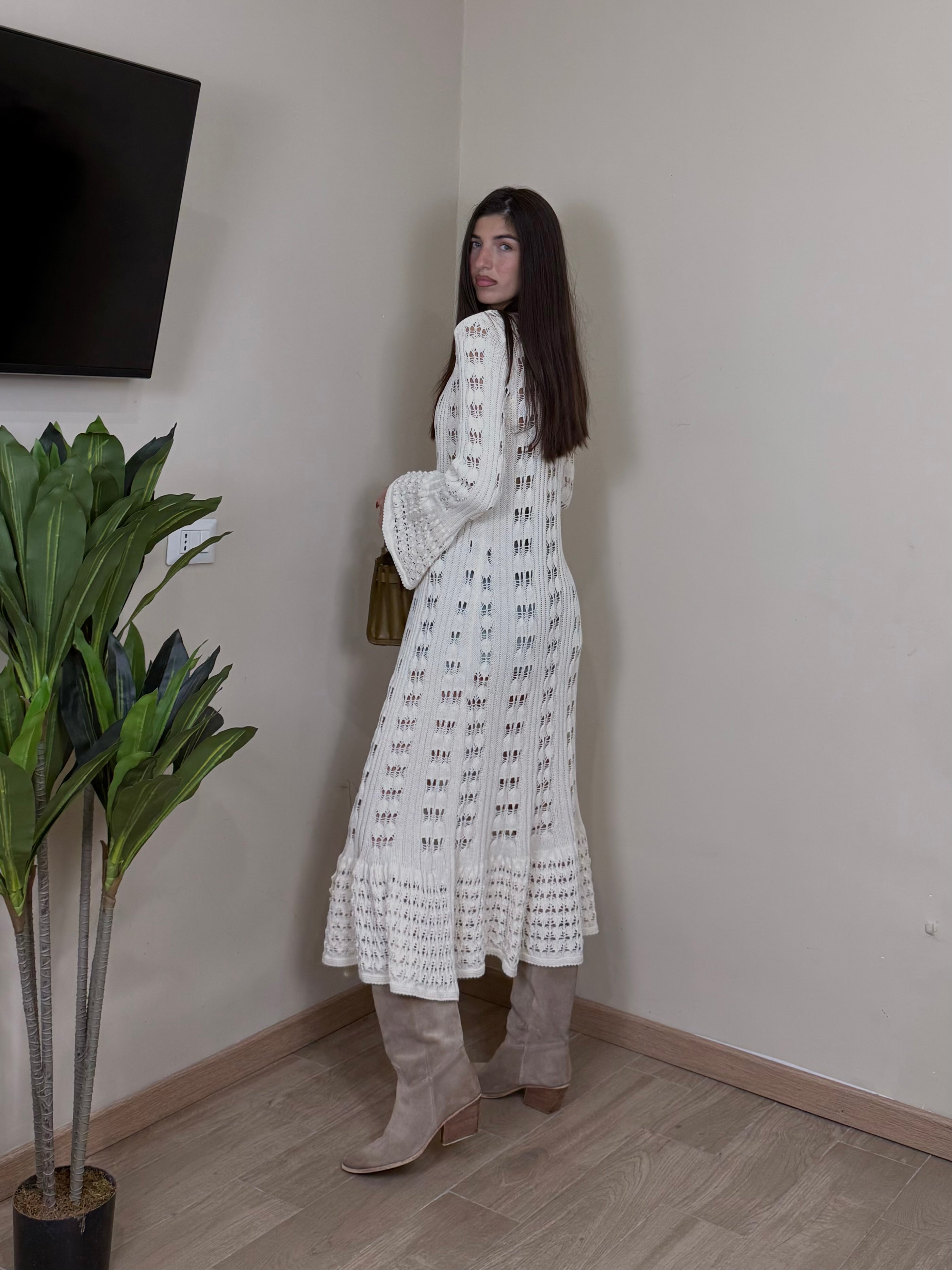 Cardigan traforato