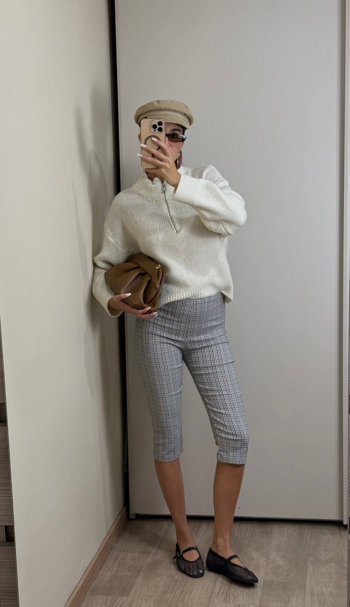 Capri pants quadretti