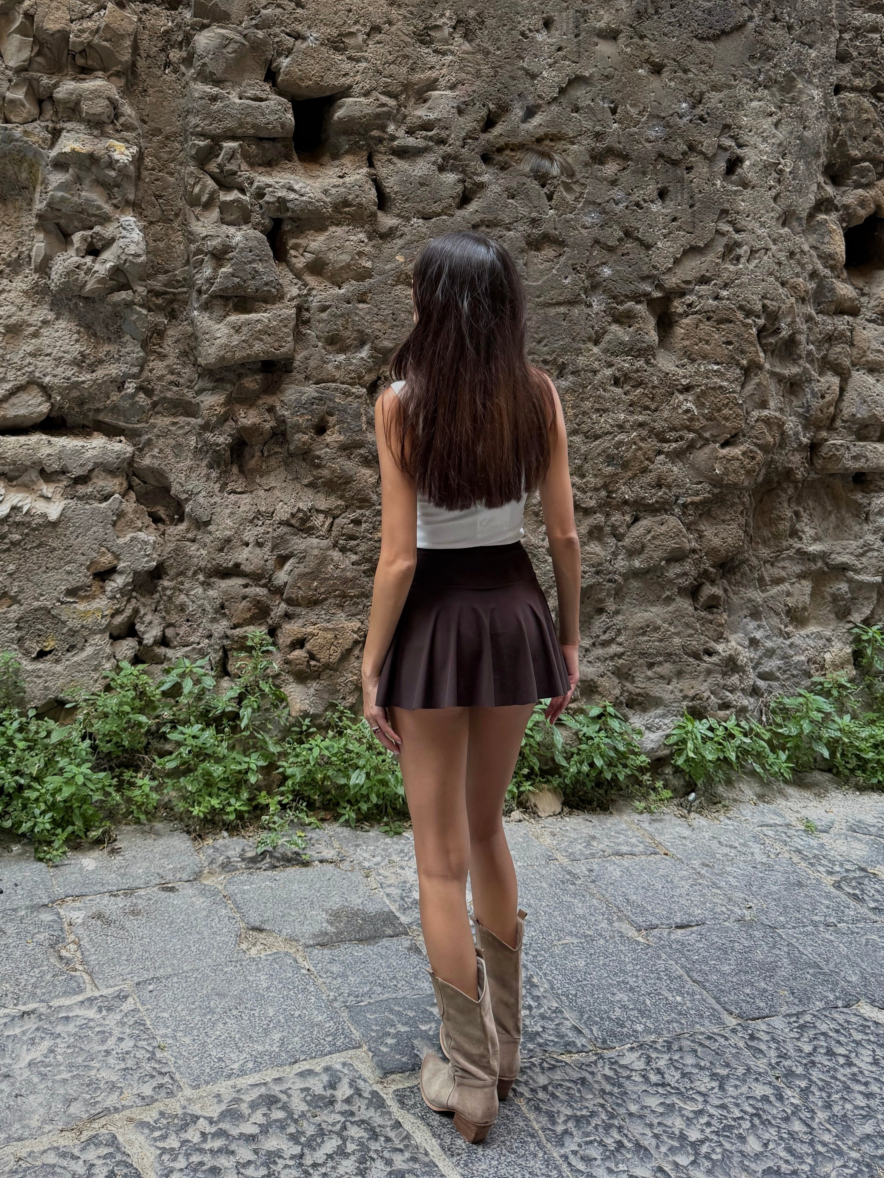 Gonna tennis marrone - LadyB Shop Online