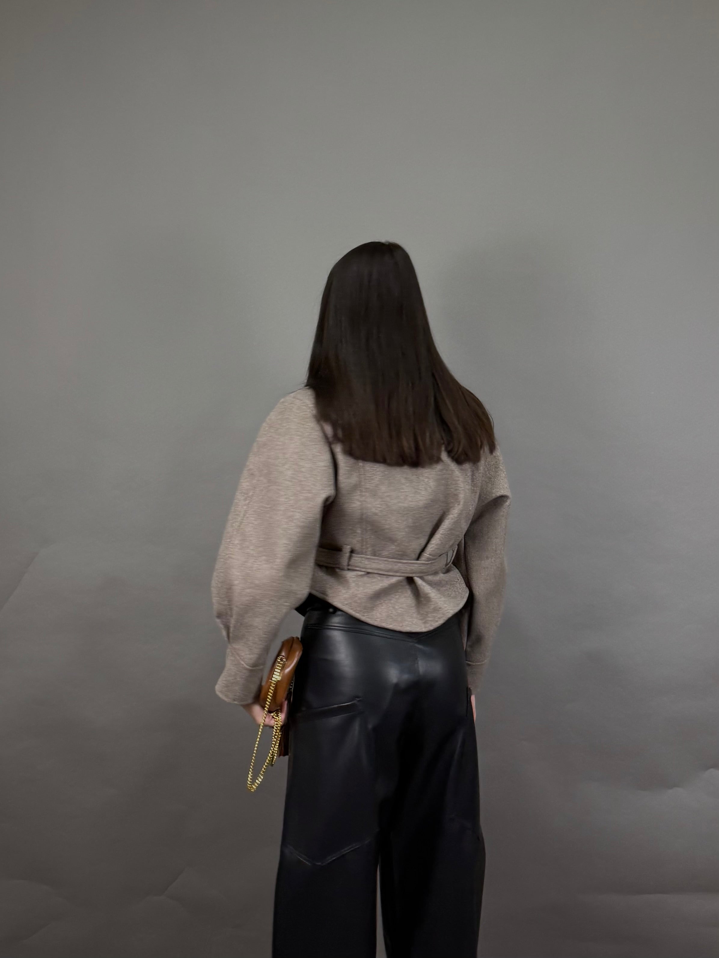 Trench peso cappotto fango